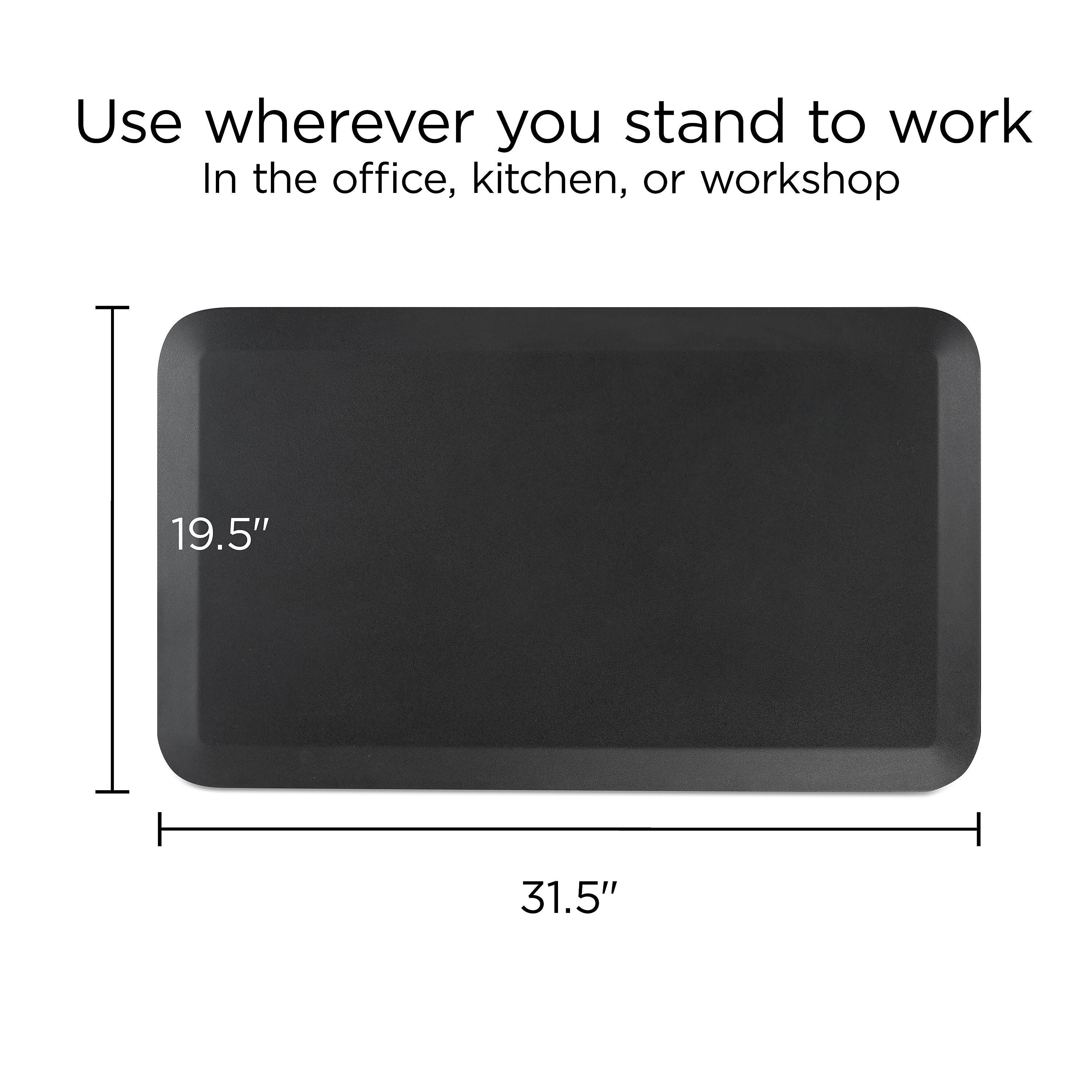 Union & Scale™ FlexFit™ Anti-Fatigue Mat, 31.5" x 19.5", Black