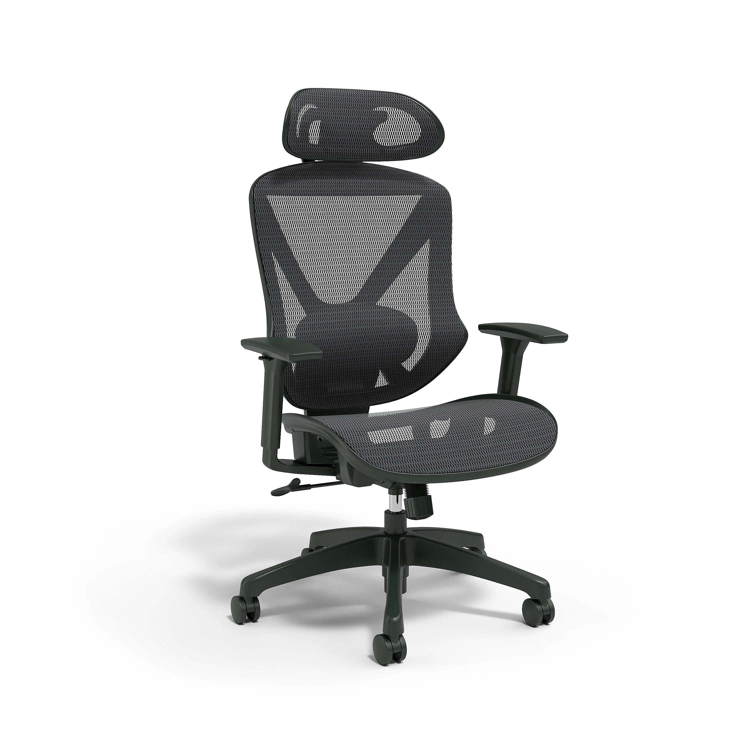 Union & Scale™ FlexFit™ Dexley Ergonomic Mesh Swivel Task Chair, Black