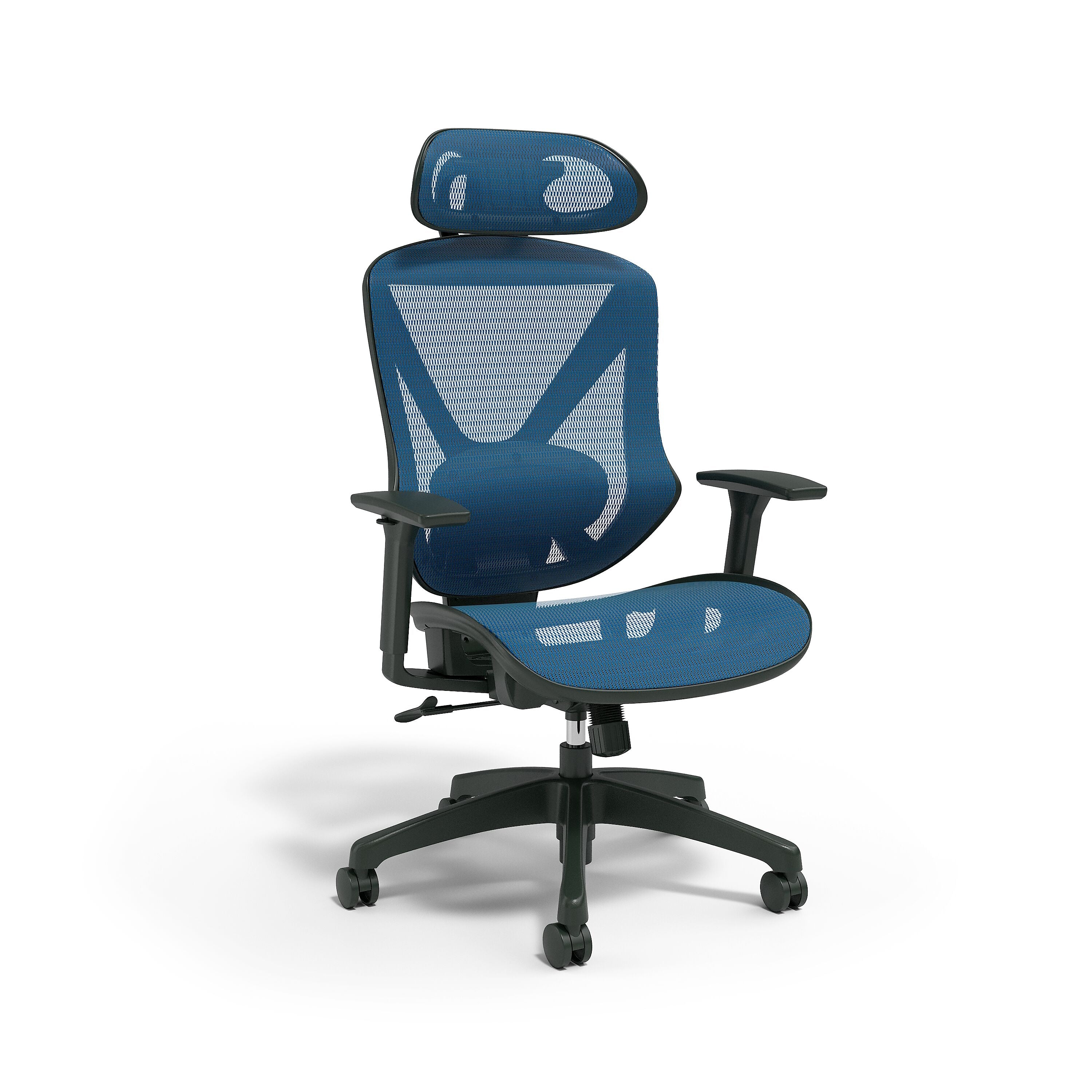 Union & Scale™ FlexFit™ Dexley Ergonomic Mesh Swivel Task Chair, Blue