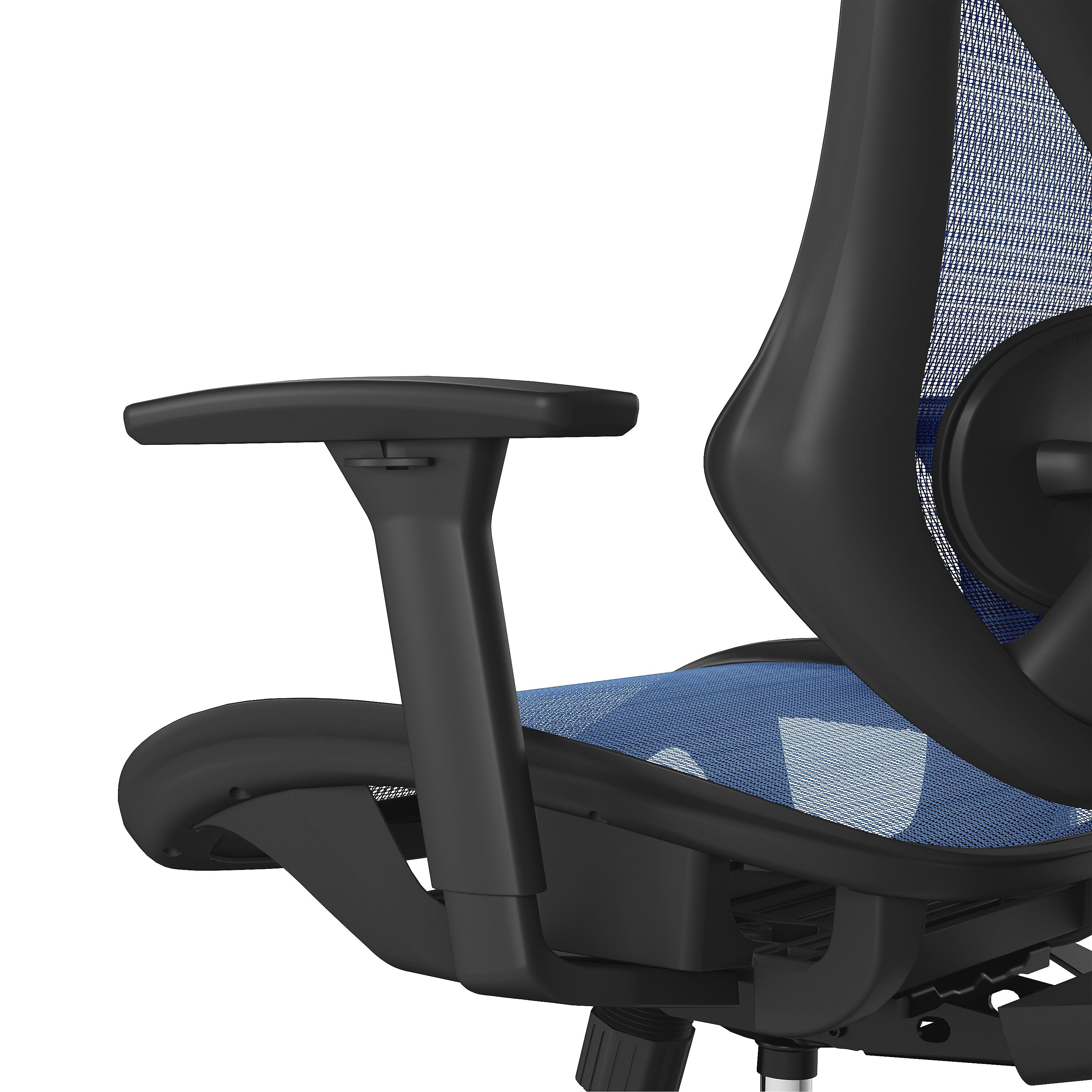 Union & Scale™ FlexFit™ Dexley Ergonomic Mesh Swivel Task Chair, Blue