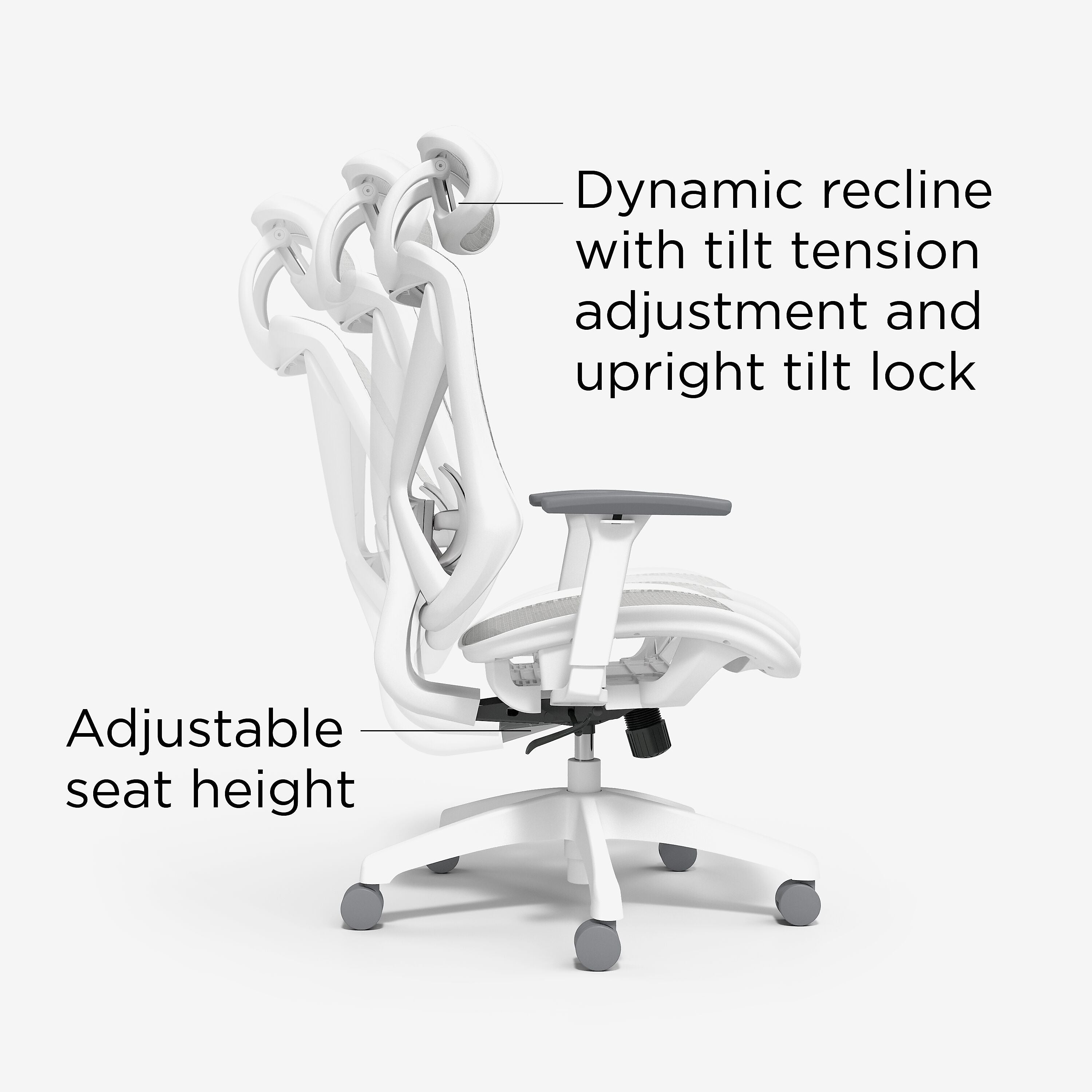 Union & Scale FlexFit Dexley Ergonomic Mesh Swivel Task Chair, Gray