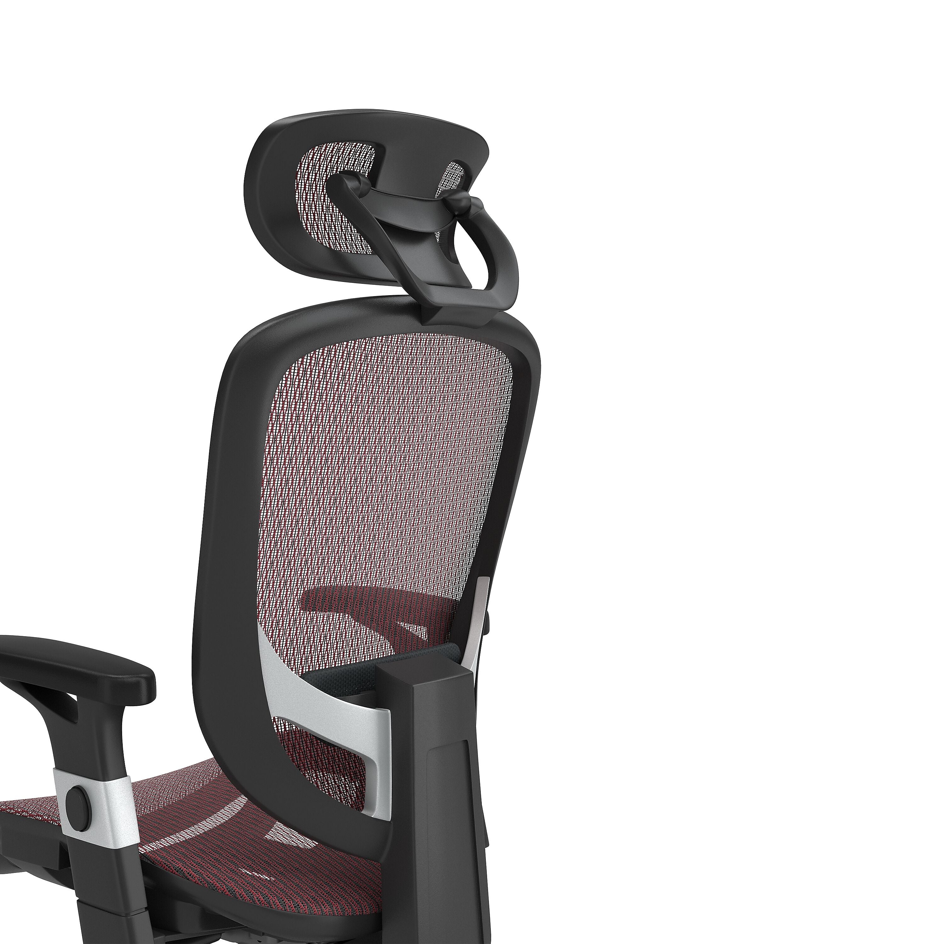 Union & Scale™ FlexFit™ Hyken Ergonomic Mesh Swivel Task Chair, Maroon