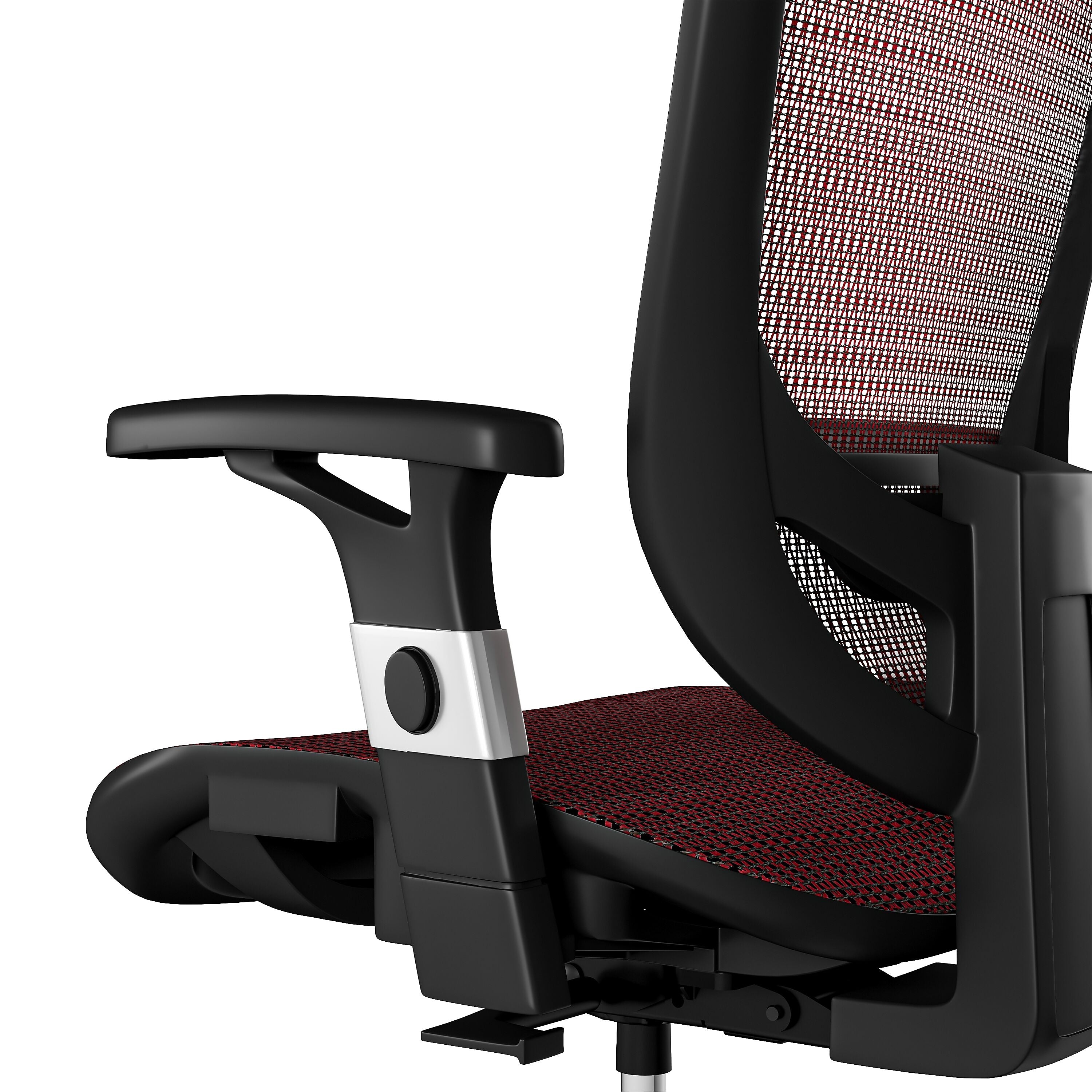 Union & Scale™ FlexFit™ Hyken Ergonomic Mesh Swivel Task Chair, Maroon