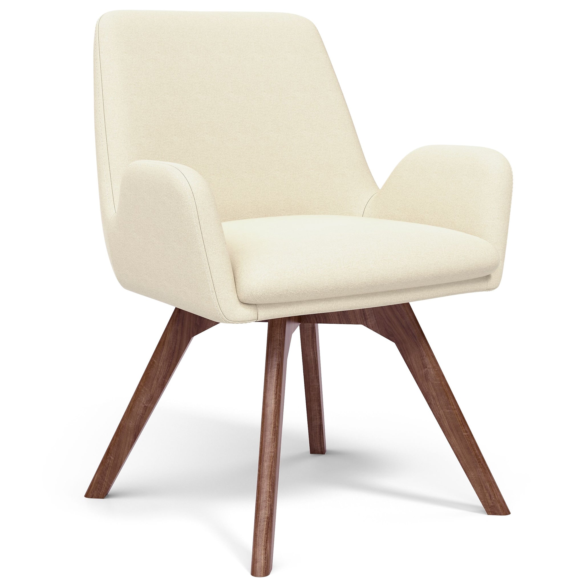 Union & Scale™ MidMod Fabric Guest Chair, Cream