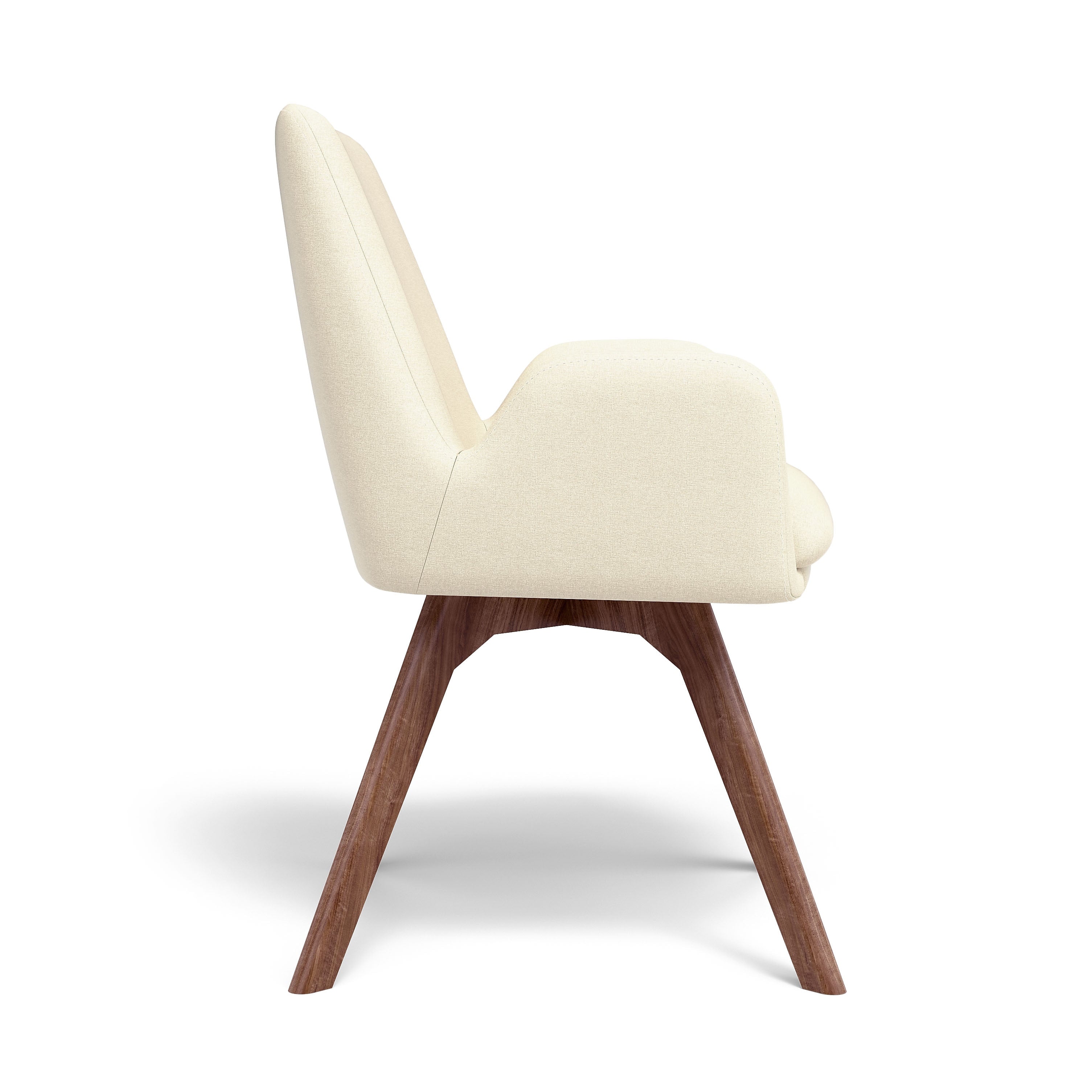 Union & Scale™ MidMod Fabric Guest Chair, Cream