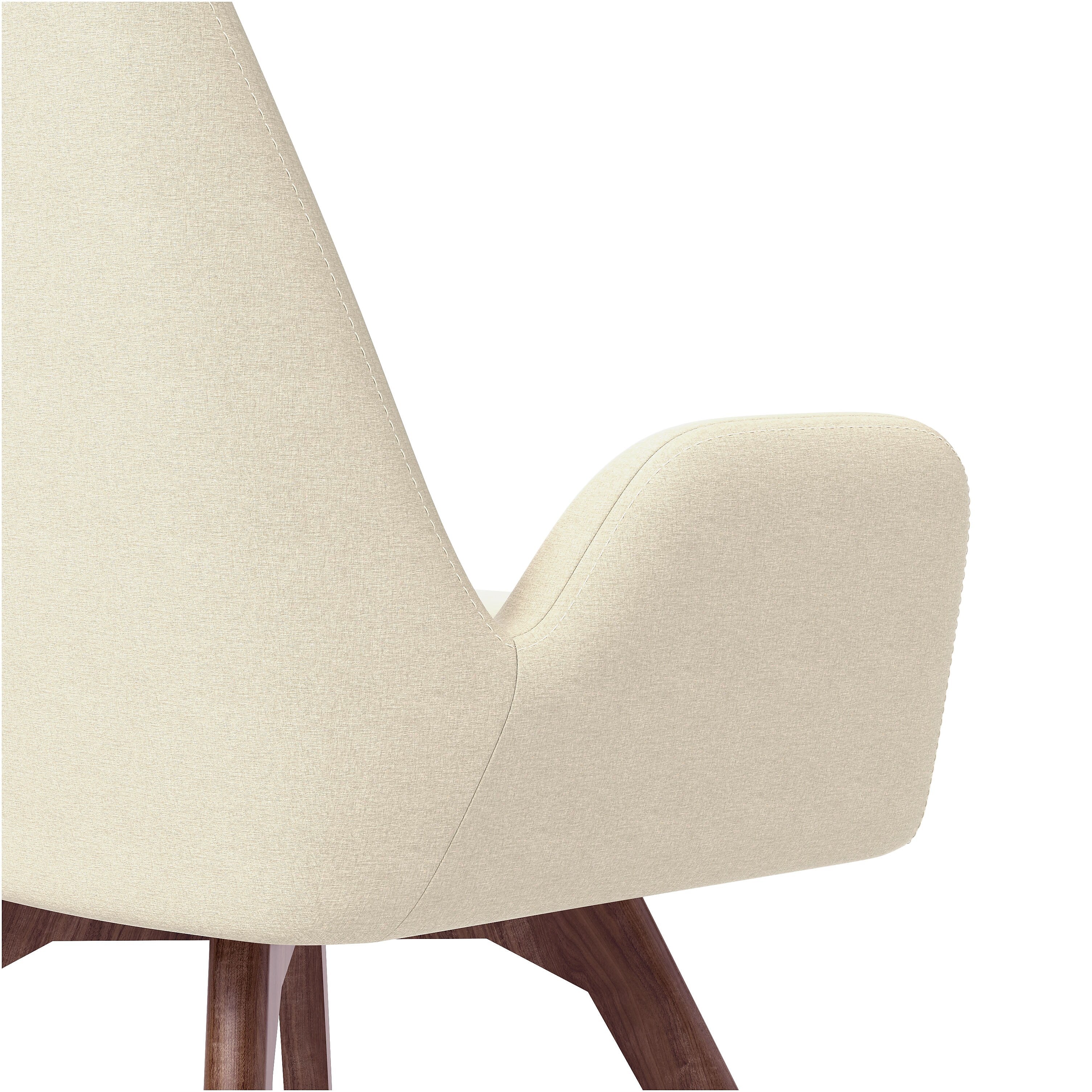 Union & Scale™ MidMod Fabric Guest Chair, Cream