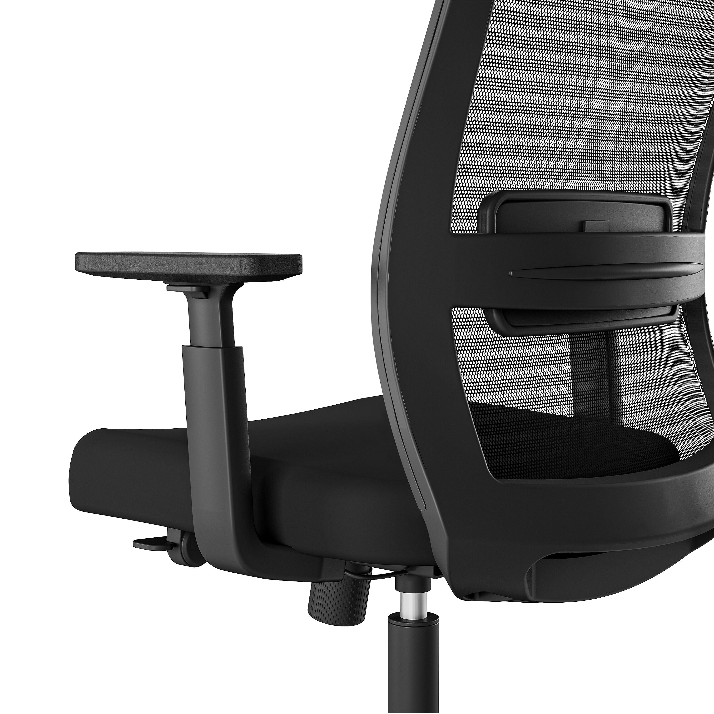 Union & Scale Prestige Marrett Ergonomic Fabric Swivel Task Chair, Black