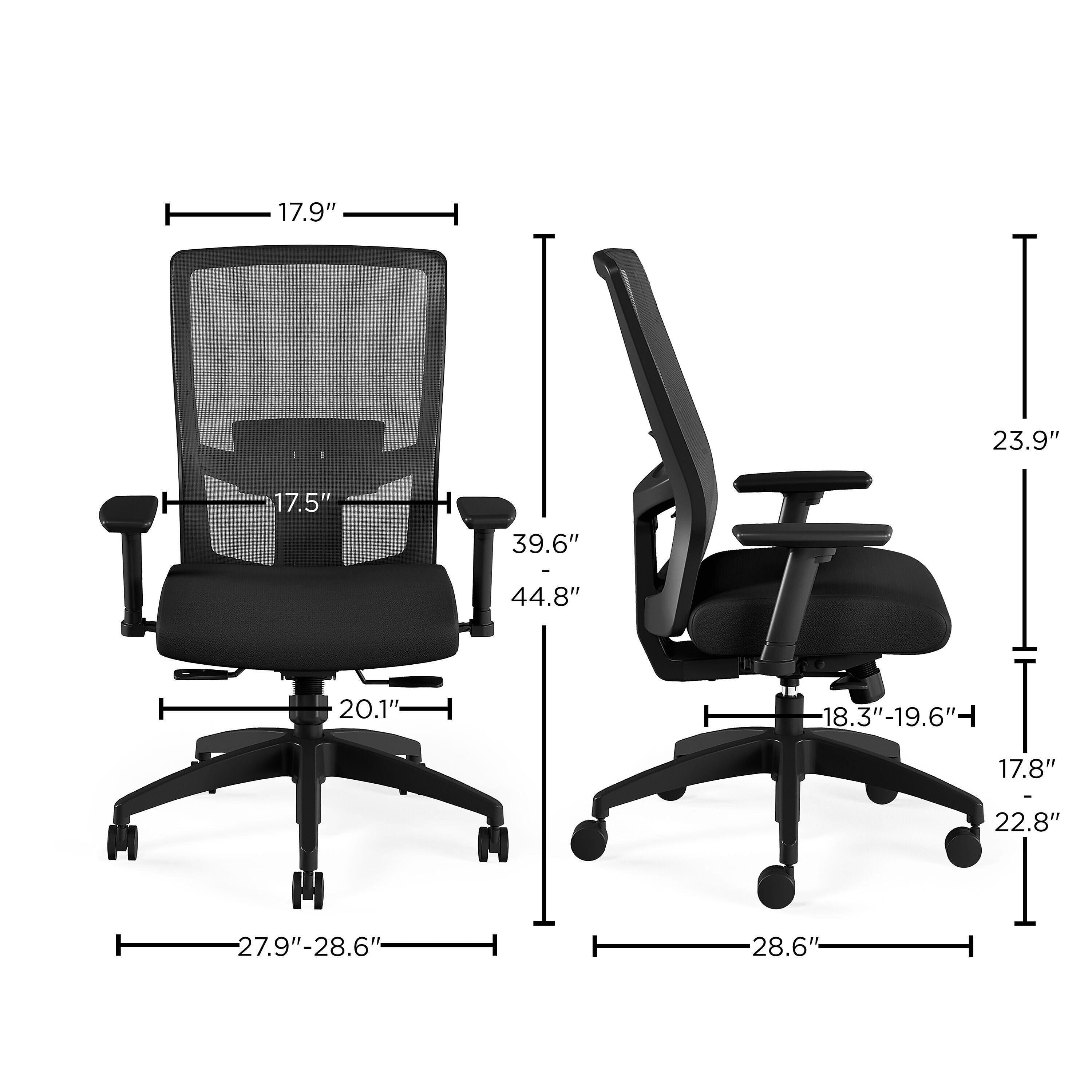 Union & Scale™ Workplace2.0™ 500 Series Fabric Task Chair, Black