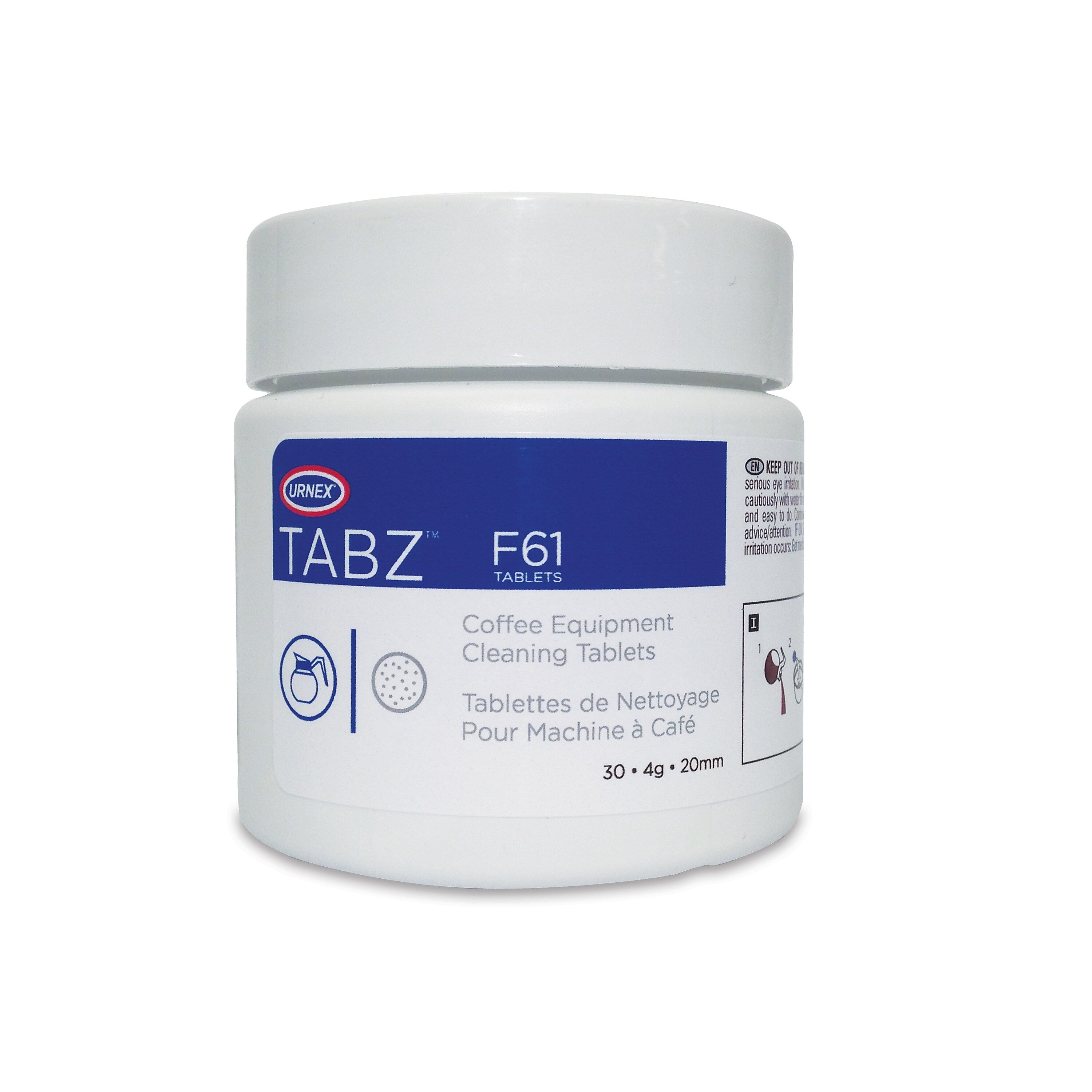 Urnex Tabz Coffee Equipment Cleaning Tablets, 30 Count