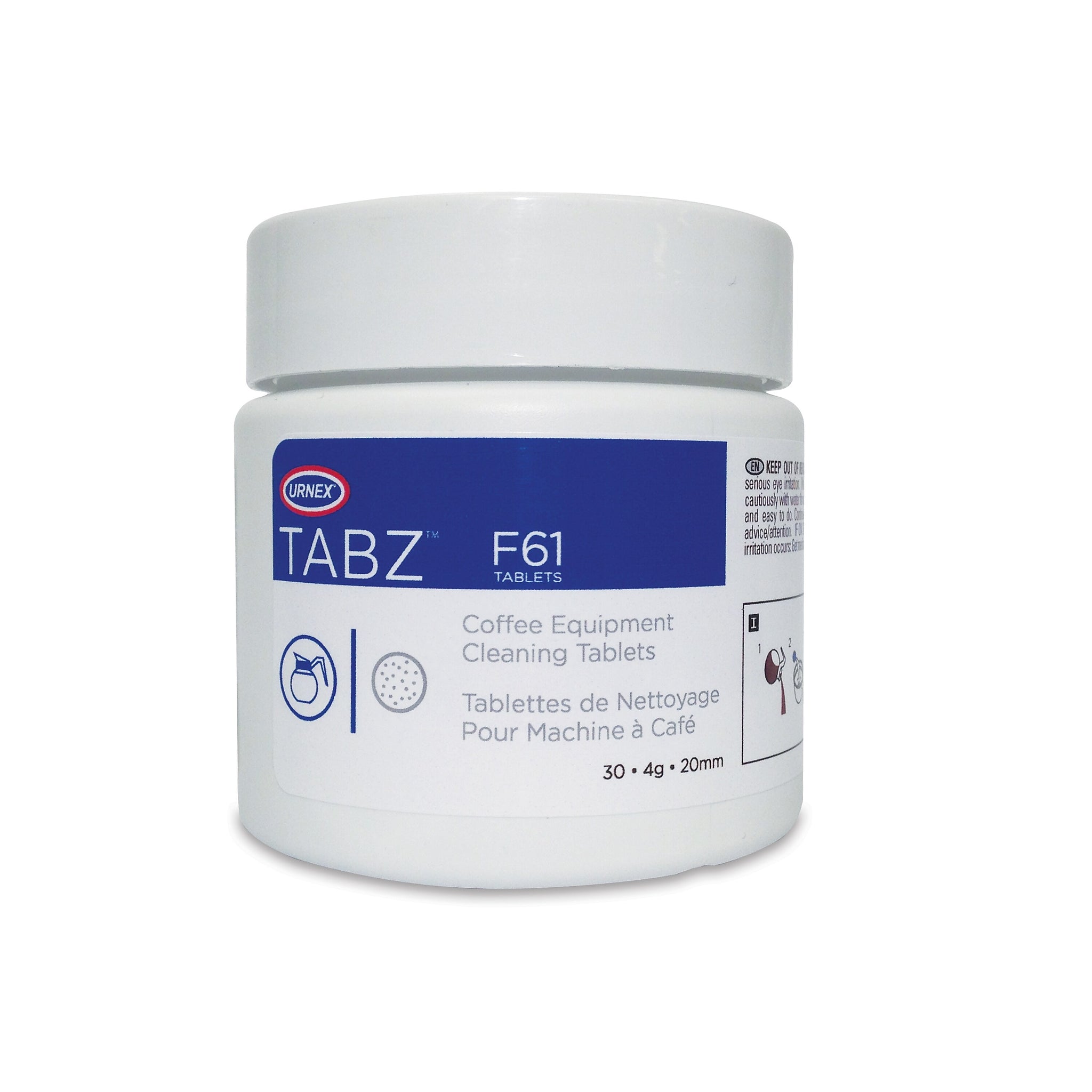 Urnex Tabz Coffee Equipment Cleaning Tablets, 30 Count
