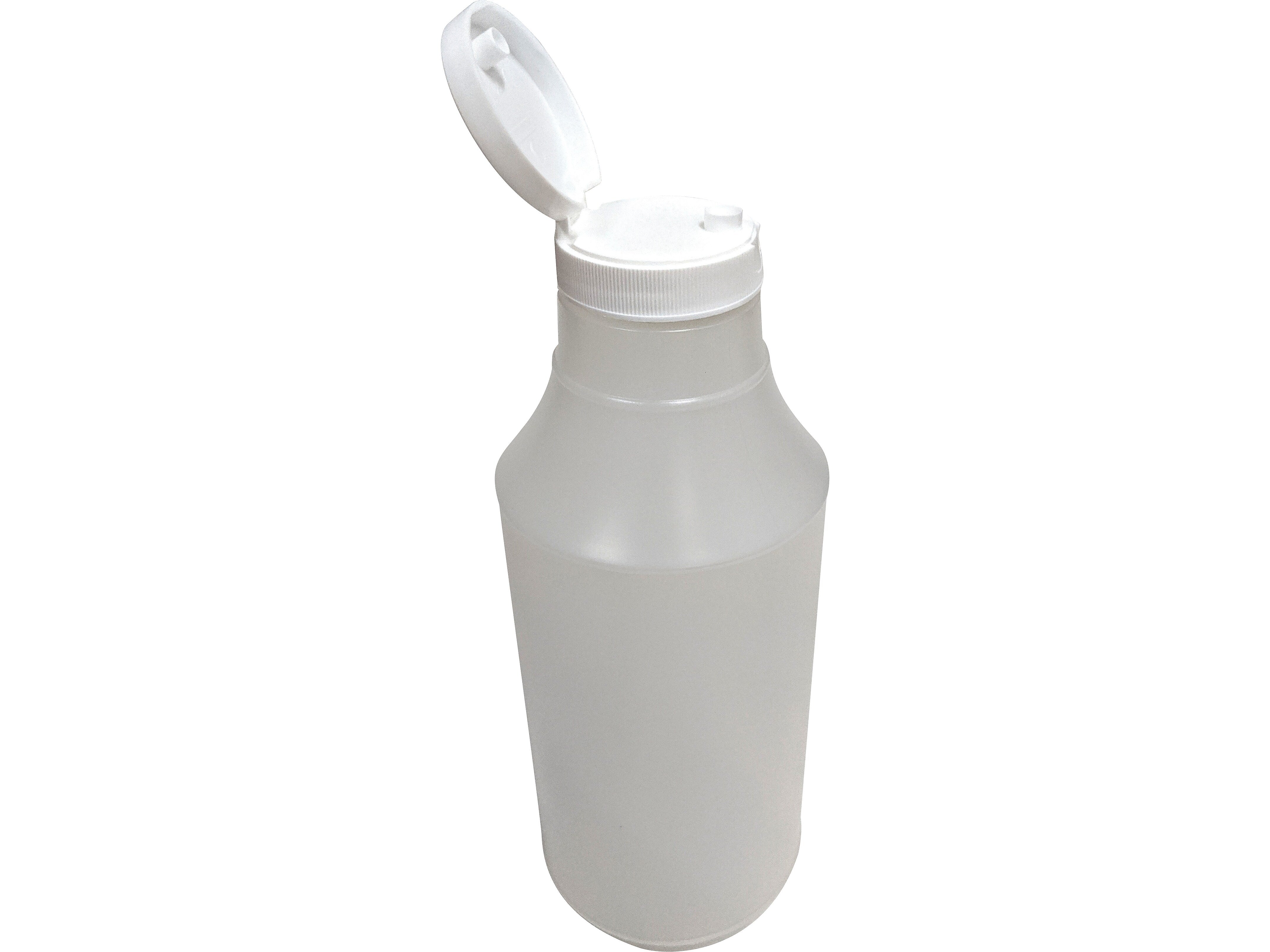 US Chemical & Plastics Flip Top Bottle, White, 8/Box