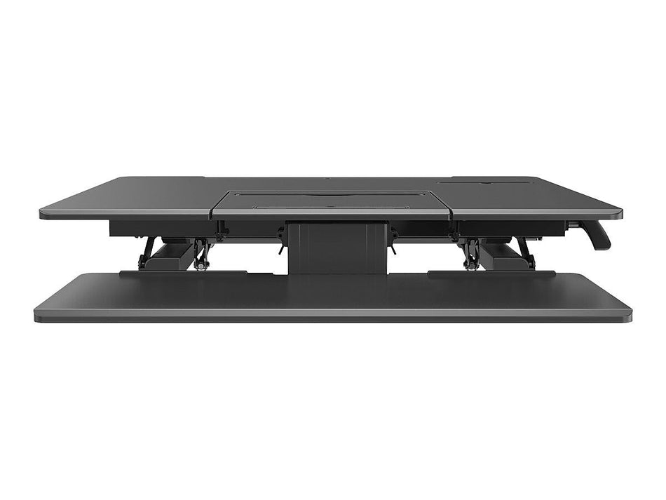 V7 5" - 17" Wood Adjustable Desk, Black