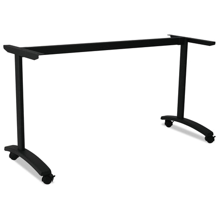 Valencia Series Training Table T-Leg Base, 58w x 19-3/4d, Black