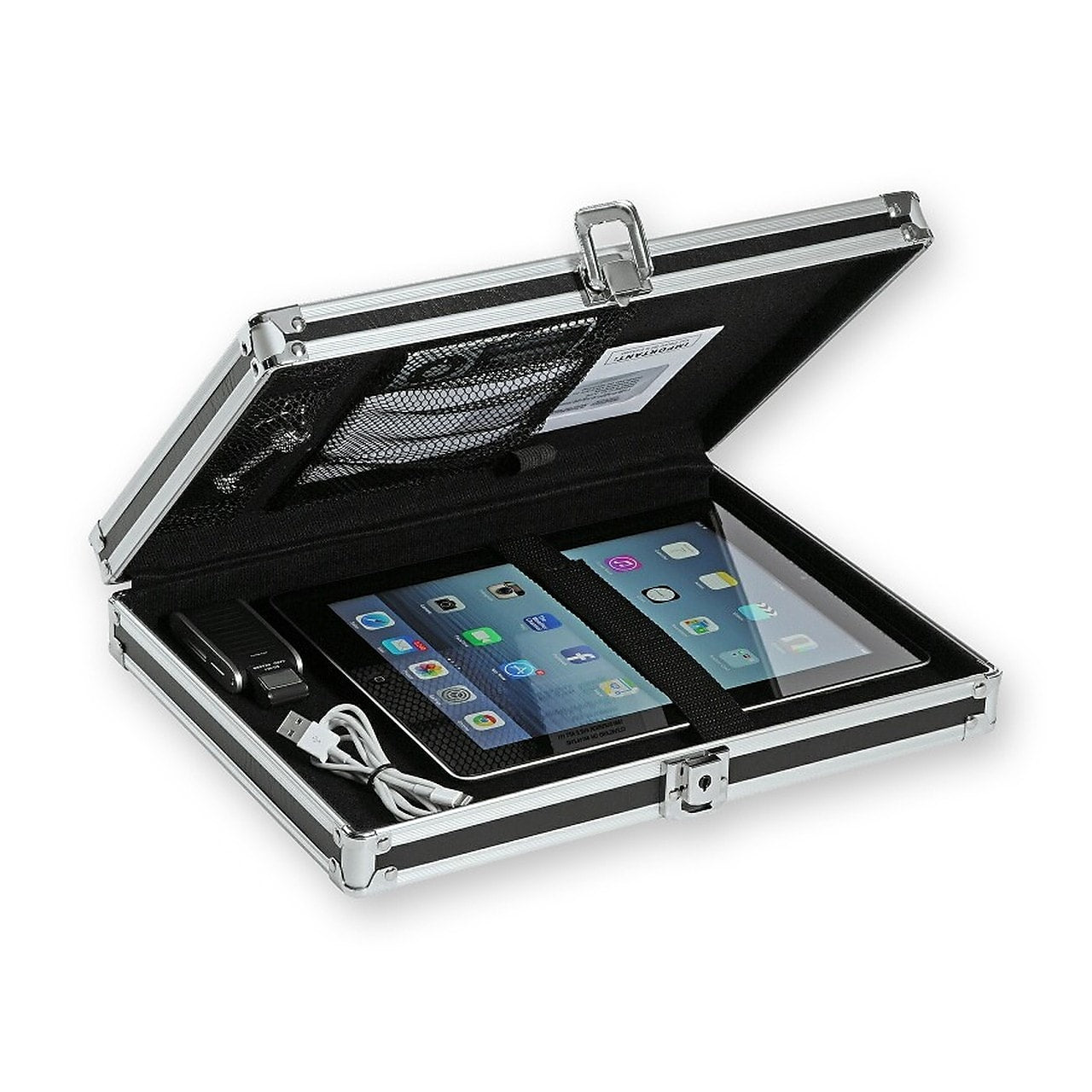 Vaultz Locking Storage Clipboard, Letter Size, Black