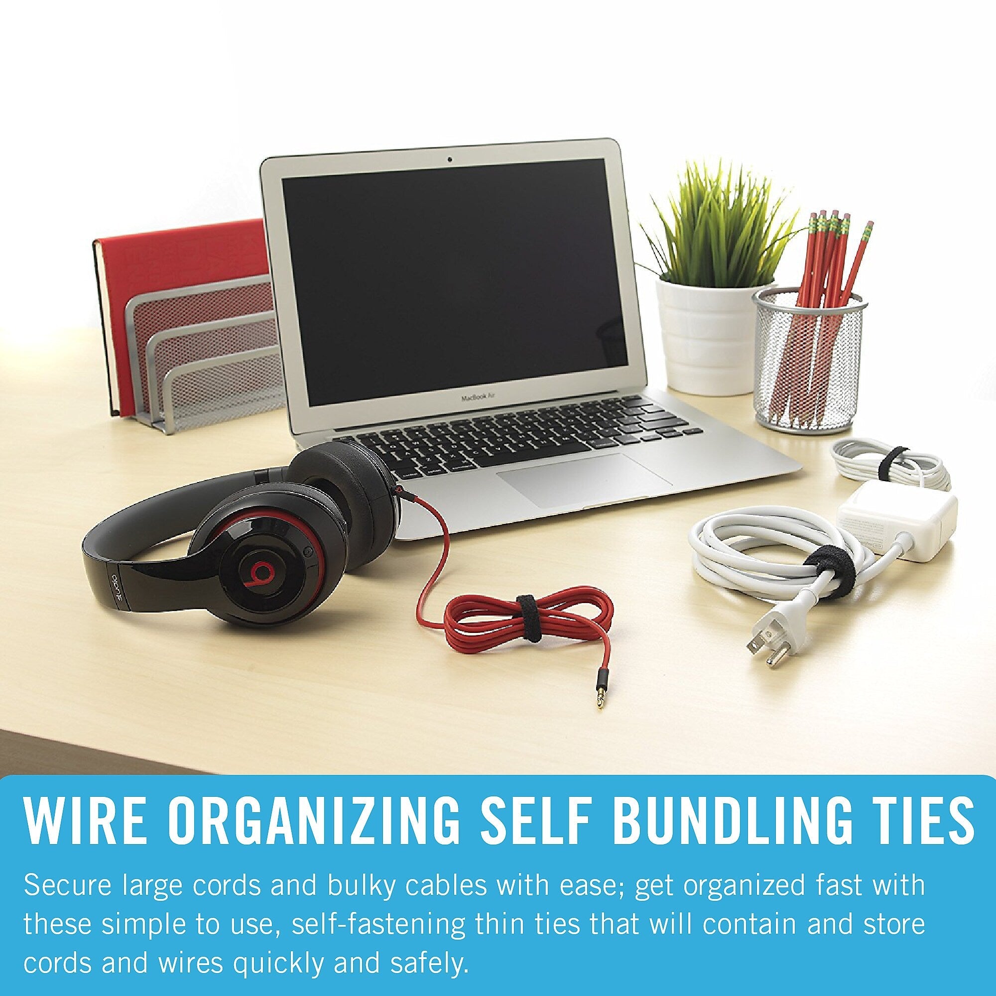 Velcro Brand ONE-WRAP Cable Ties, 1/2