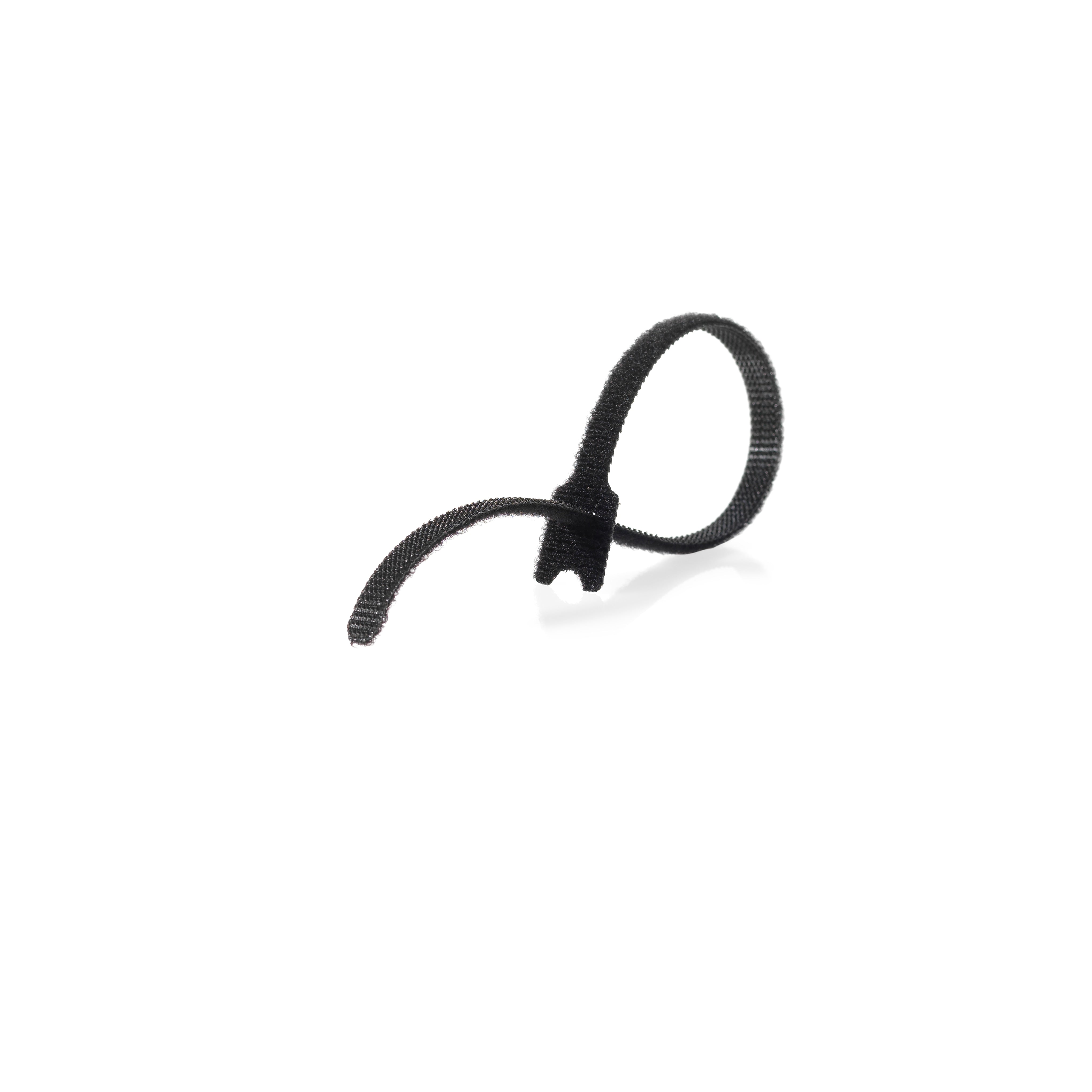 Velcro Brand One-Wrap Thin Cable Ties 1/4" x 8", Black, 25/Pack