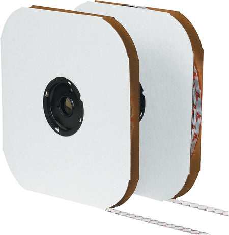 Velcro Loop Only Dots 1/2" Dia. Sticky Individual Back Hook & Loop Fastener, White, 1440/Carton