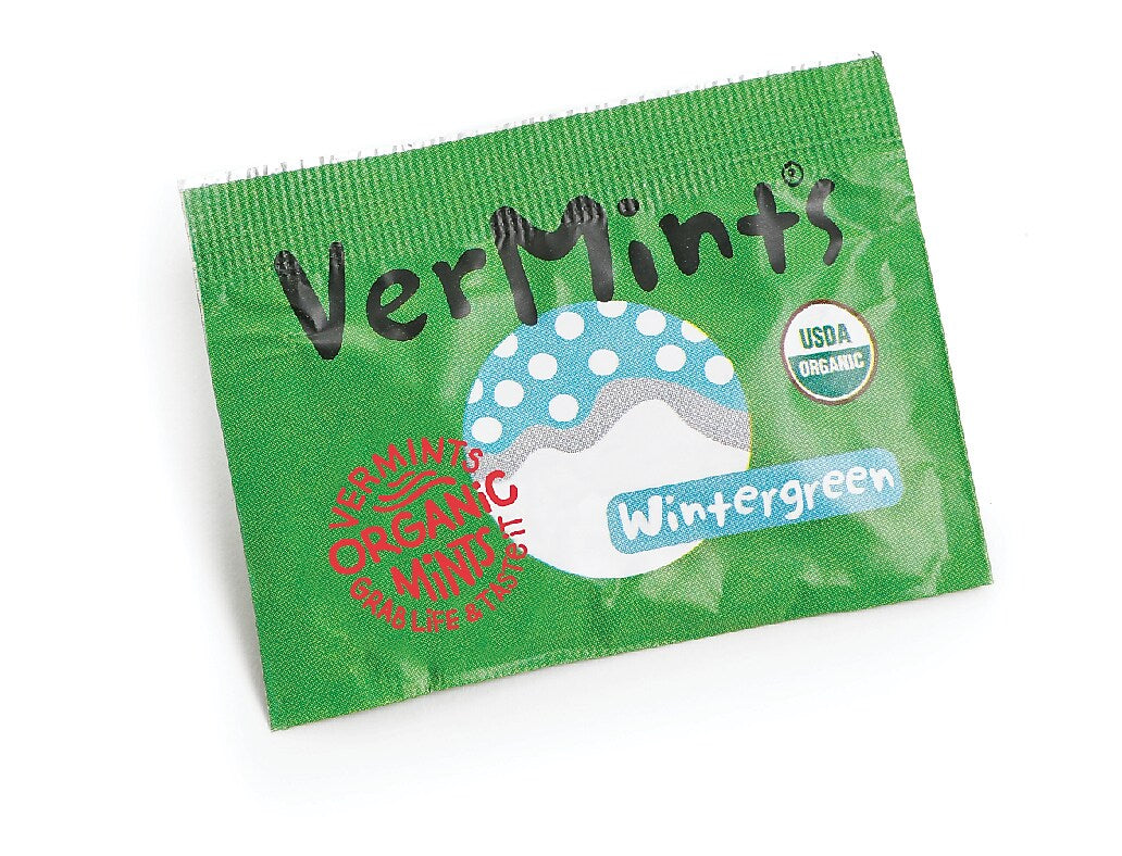 VerMints Wintergreen Mints, 100 Pieces/Pack, 100/Box