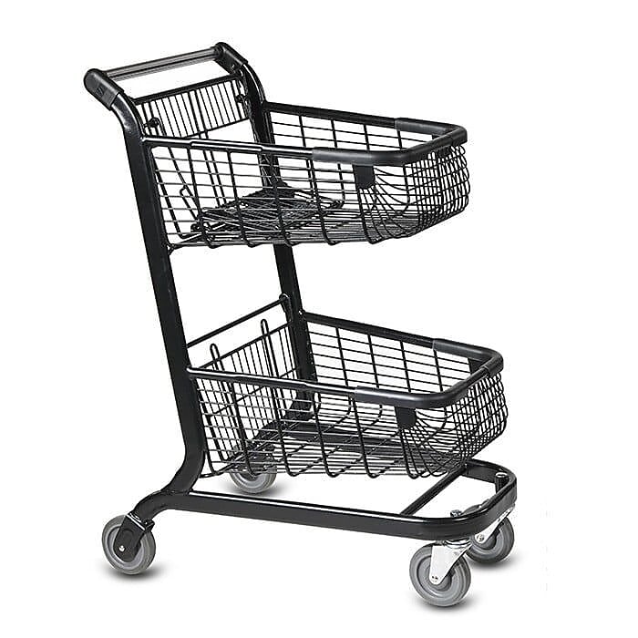 Versacart EXpress6000 Convenience Shopping Cart w/ Child Seat, 98.32 Liter, Black