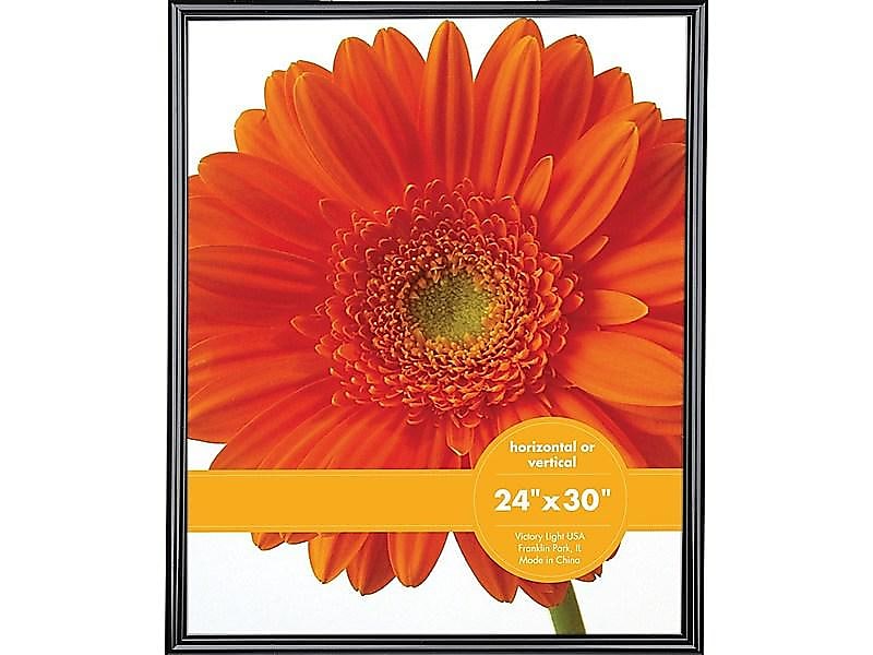 Victory Light Plastic Poster Frame, Black