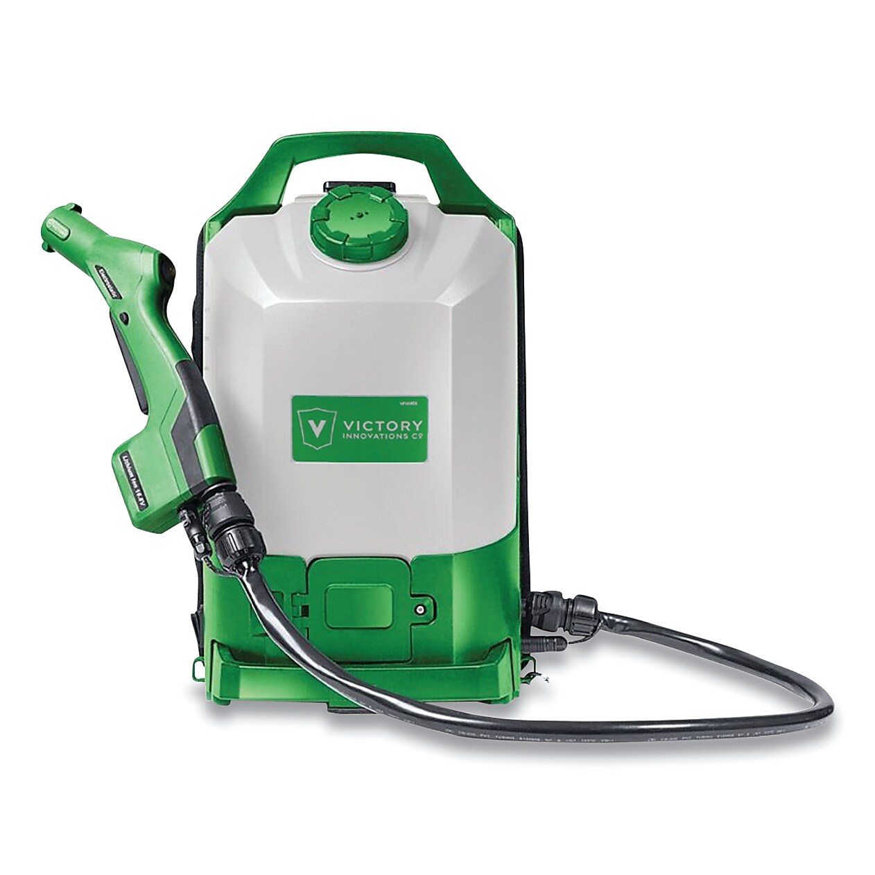 Victory Professional Cordless Backpack Electrostatic Sprayer, Green/Translucent White/Black