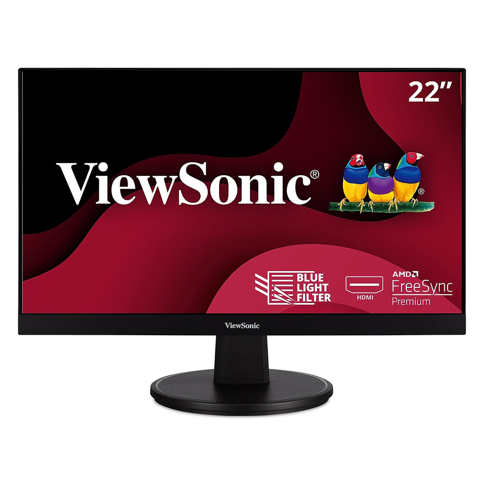 ViewSonic 22" 100 Hz LED Monitor, Black