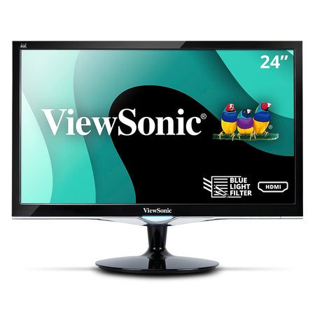 ViewSonic 24" 60 Hz LCD Monitor, Black