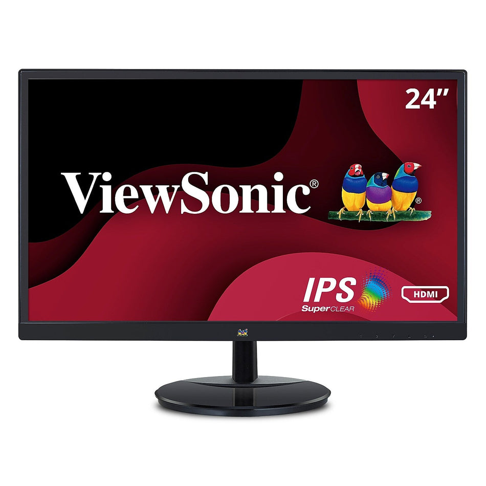 ViewSonic 24" 60 Hz LED Monitor, Black