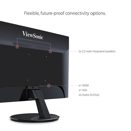 ViewSonic 27" 60 Hz LCD Monitor, Black