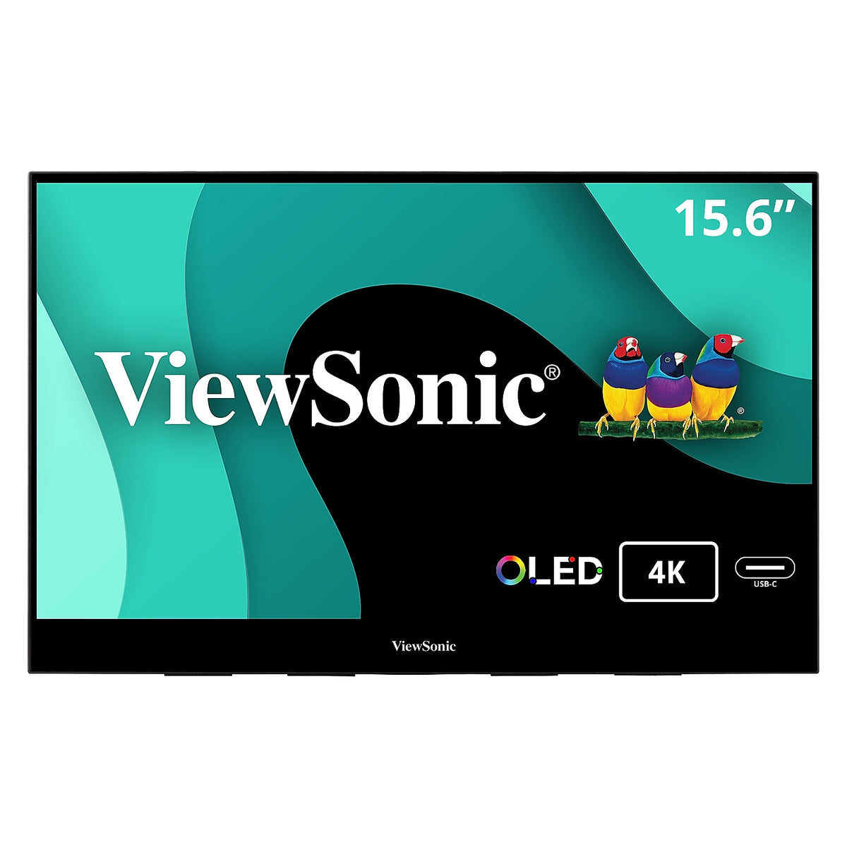 ViewSonic Portable 15.6" FHD 60 Hz LED Business Monitor, Black