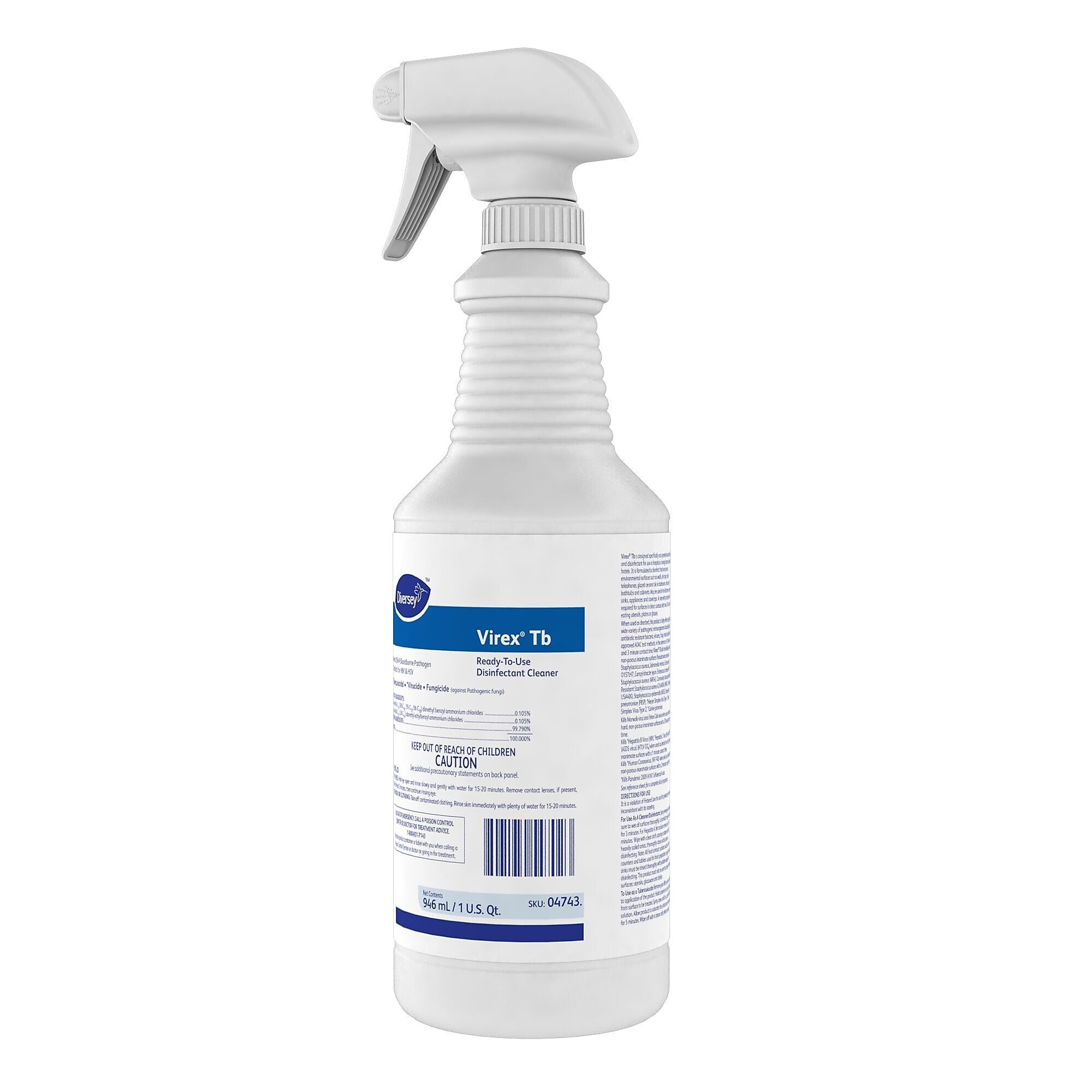 Virex Tb Disinfectant Spray, Lemon, 32 Oz.