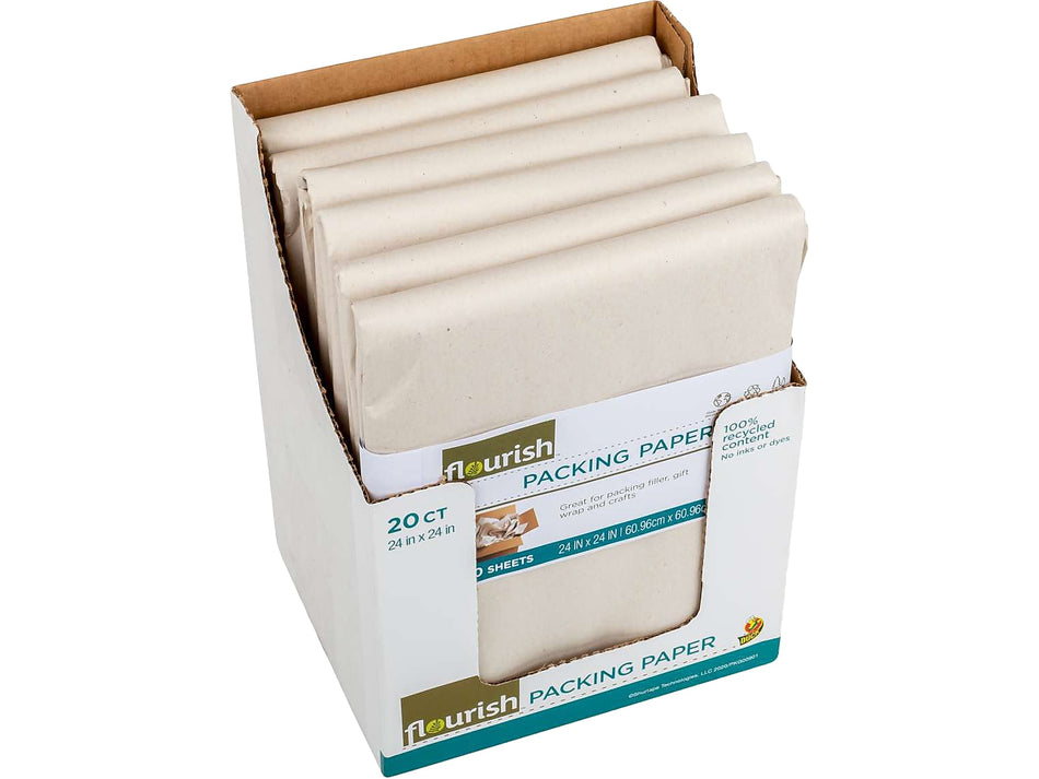 Virgin Paper Sheets, 24", 20/Pack