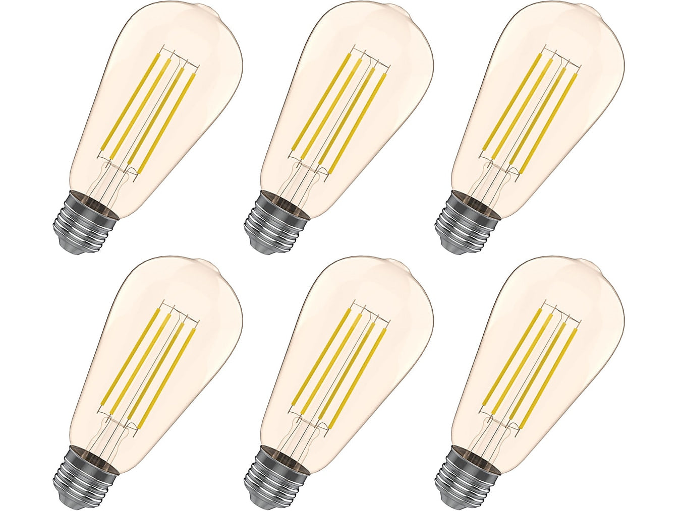 Viribright 5-Watt Warm White LED Decorative Bulb, 6/Box