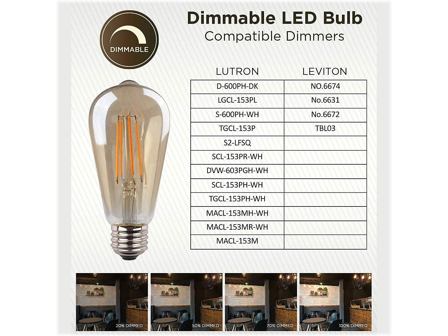 Viribright 5-Watt Warm White LED Decorative Bulb, 6/Box