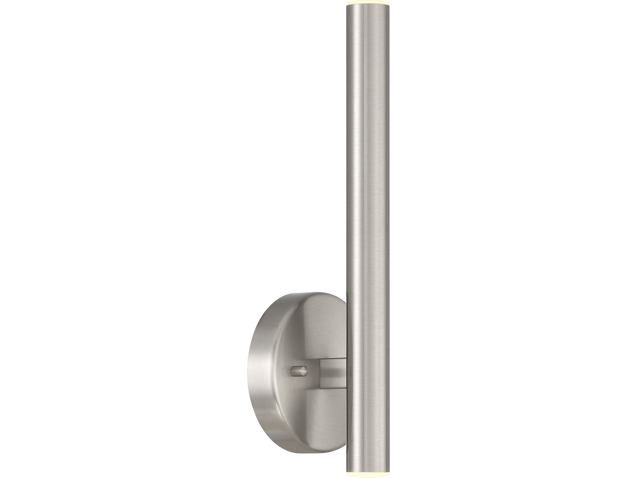 Viribright Pipeline 1-Light LED Wall Sconce, Brushed Steel