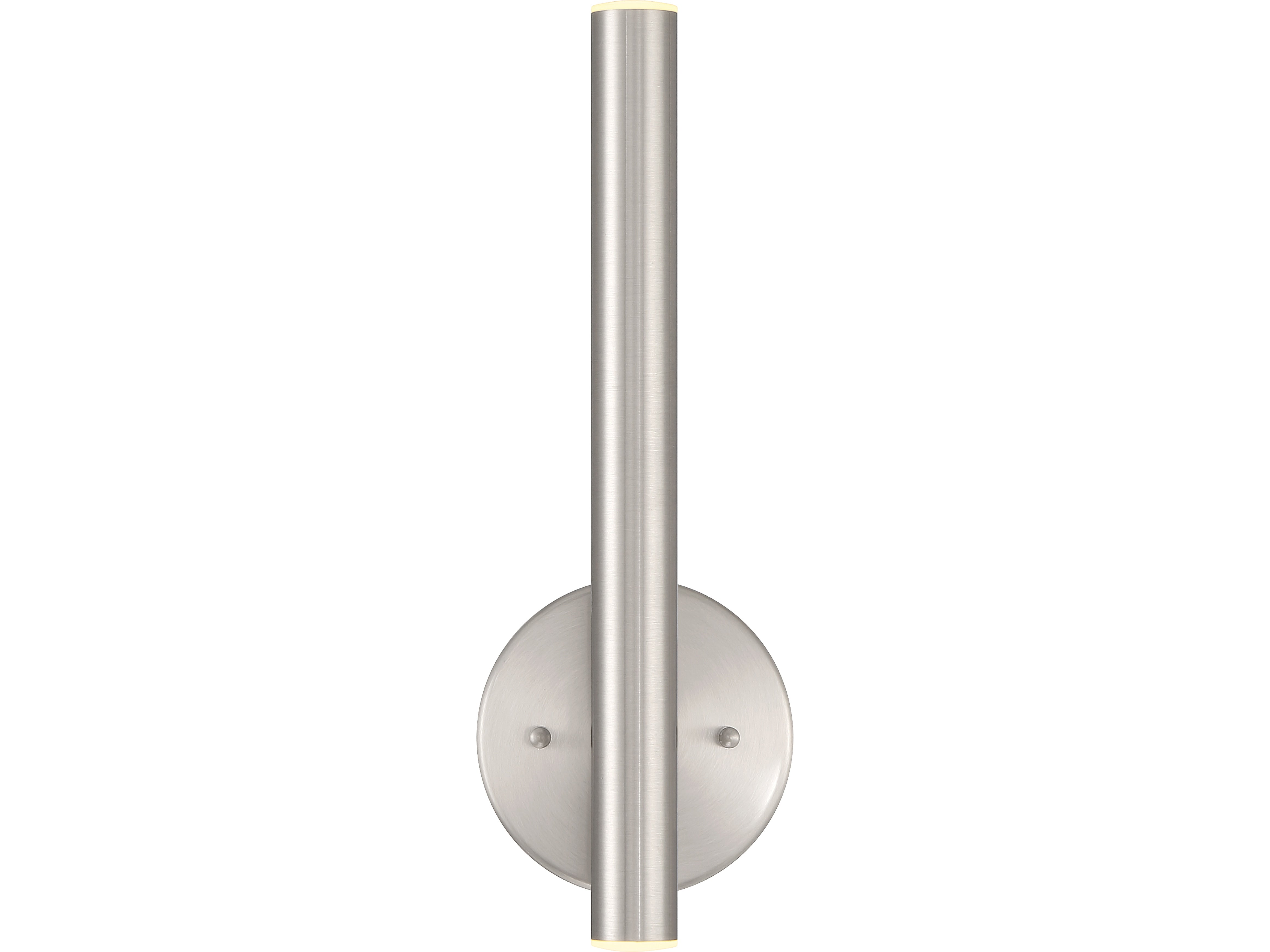 Viribright Pipeline 1-Light LED Wall Sconce, Brushed Steel
