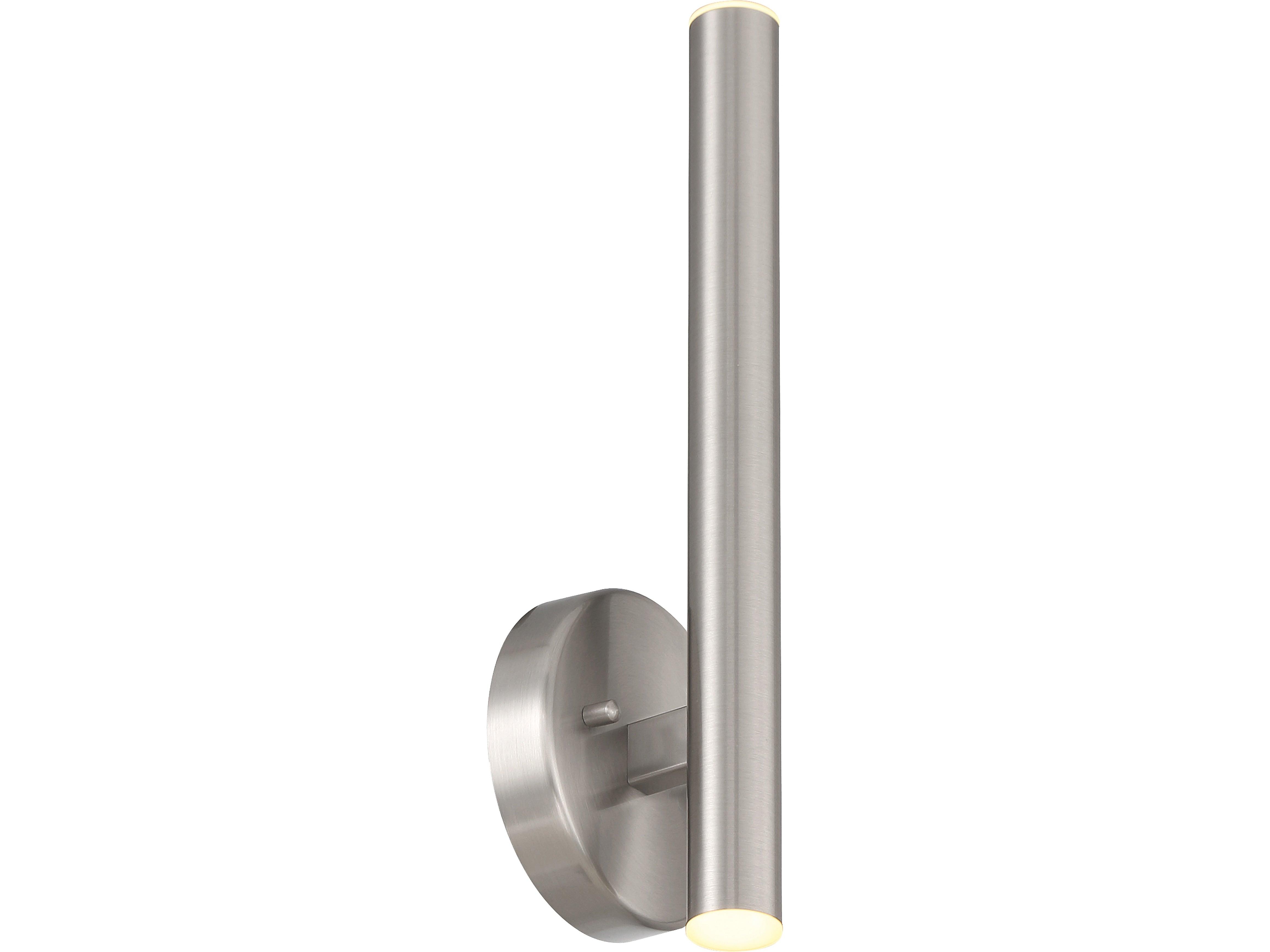 Viribright Pipeline 1-Light LED Wall Sconce, Brushed Steel