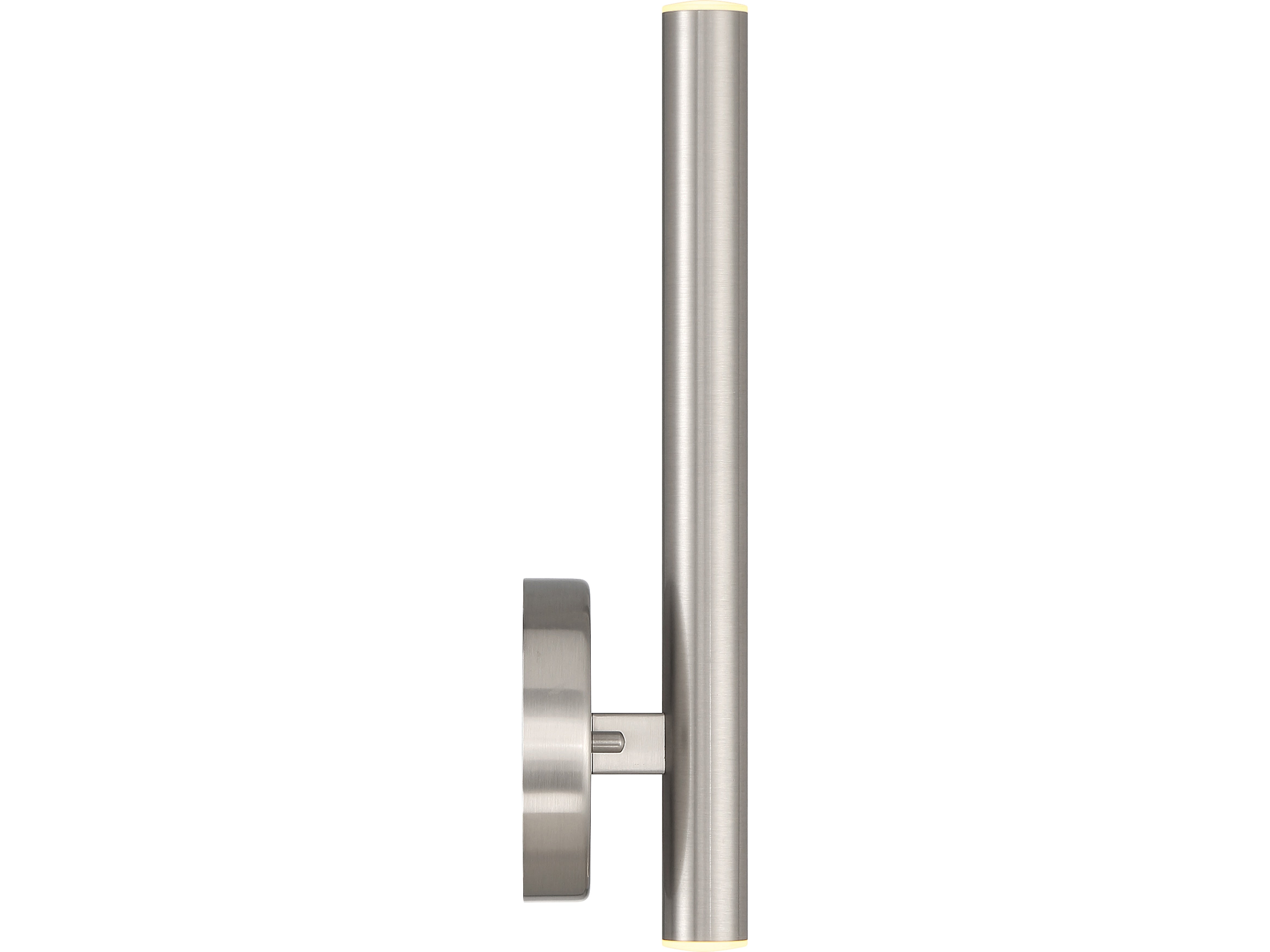 Viribright Pipeline 1-Light LED Wall Sconce, Brushed Steel