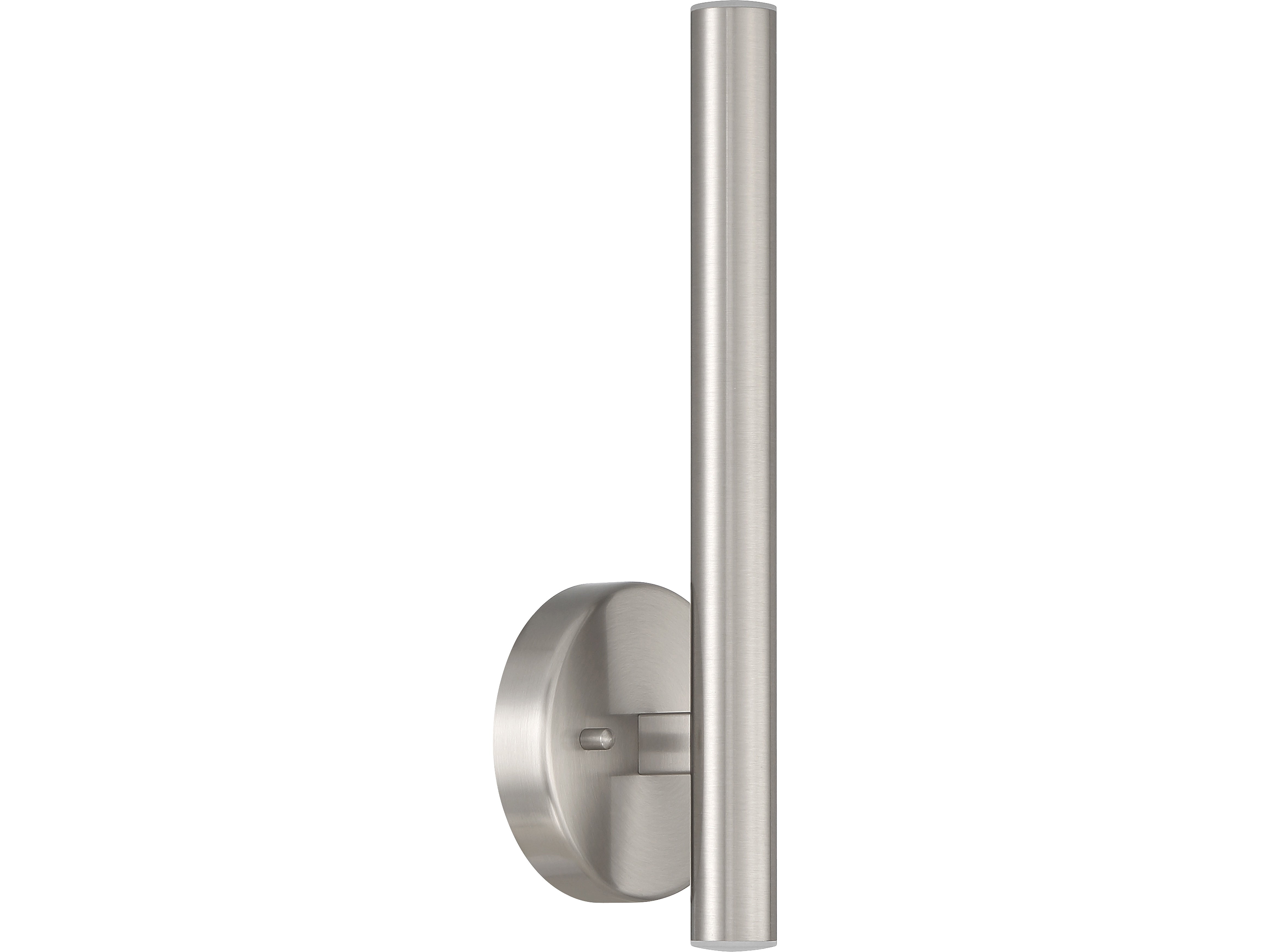 Viribright Pipeline 1-Light LED Wall Sconce, Brushed Steel