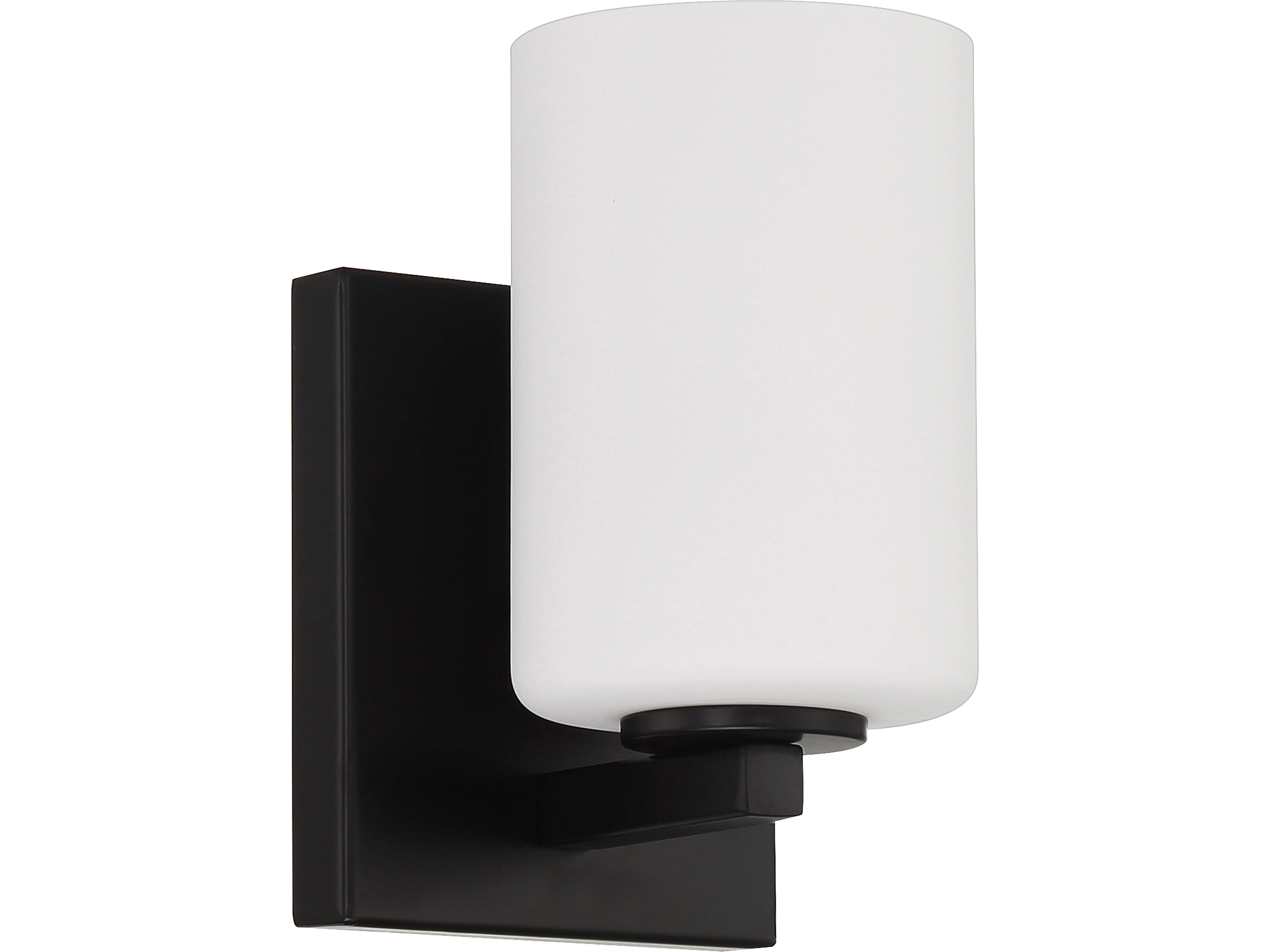 Viribright Sienna 1-Light LED Vanity Light, Matte Black