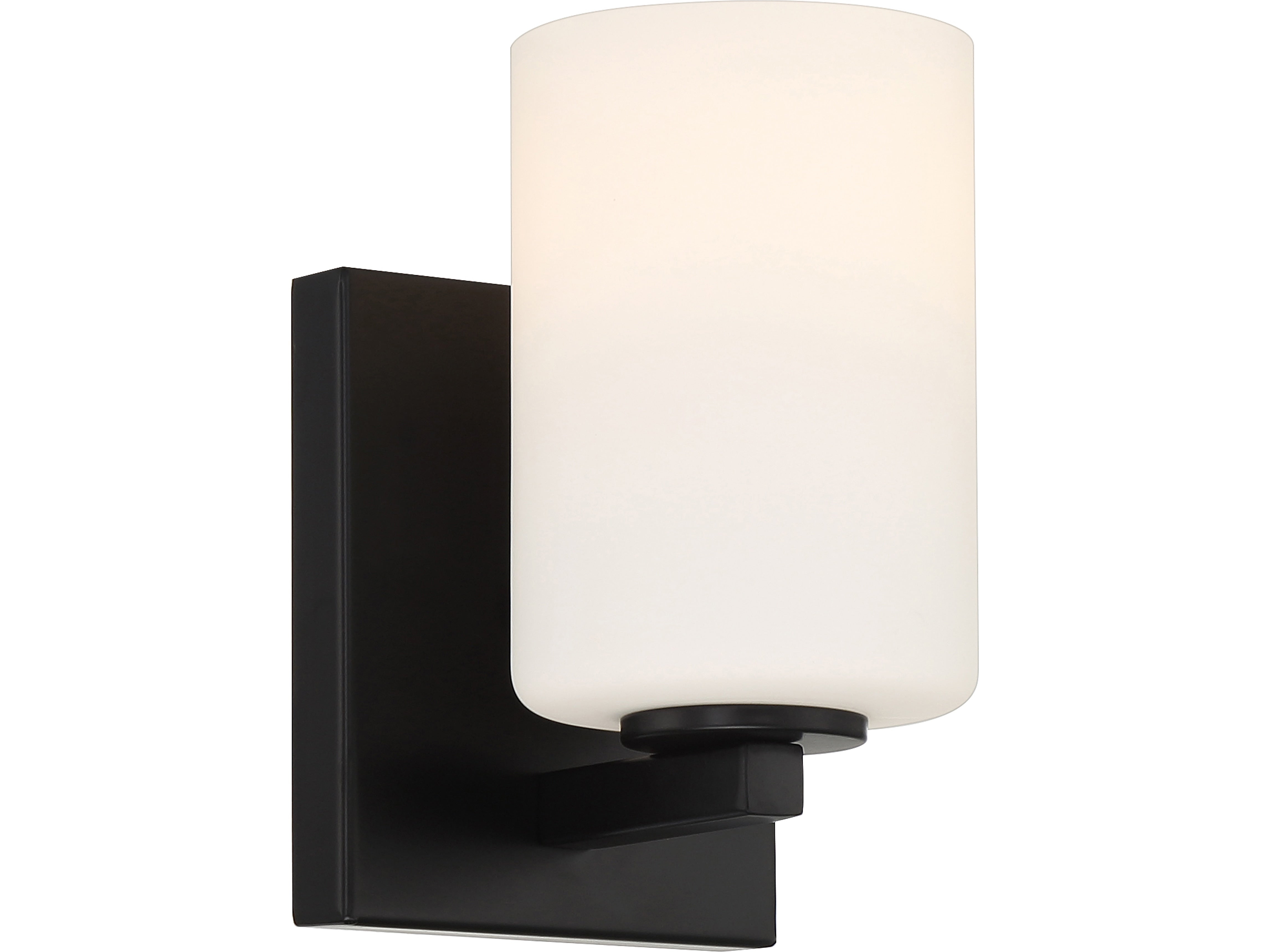 Viribright Sienna 1-Light LED Vanity Light, Matte Black