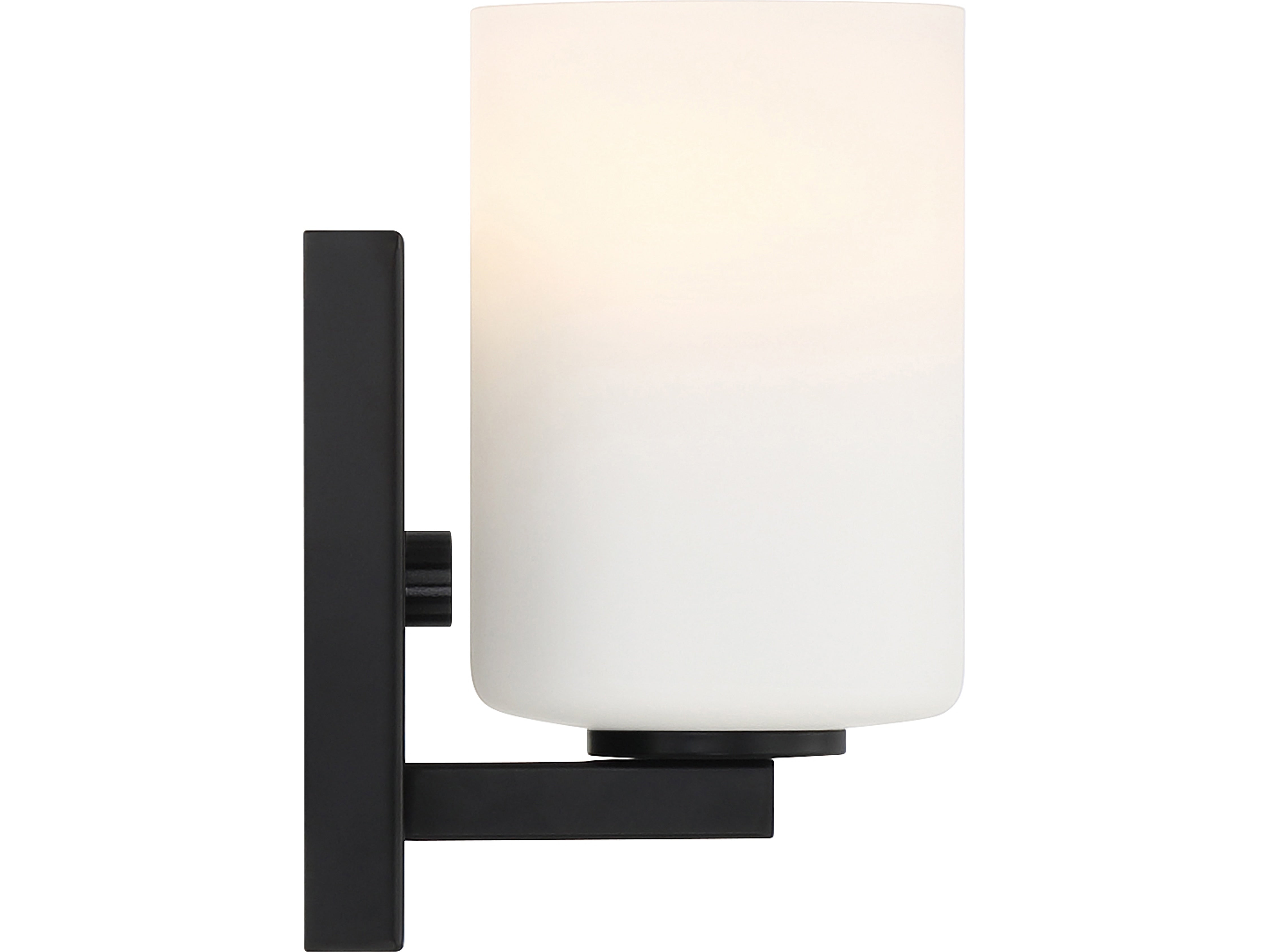 Viribright Sienna 1-Light LED Vanity Light, Matte Black