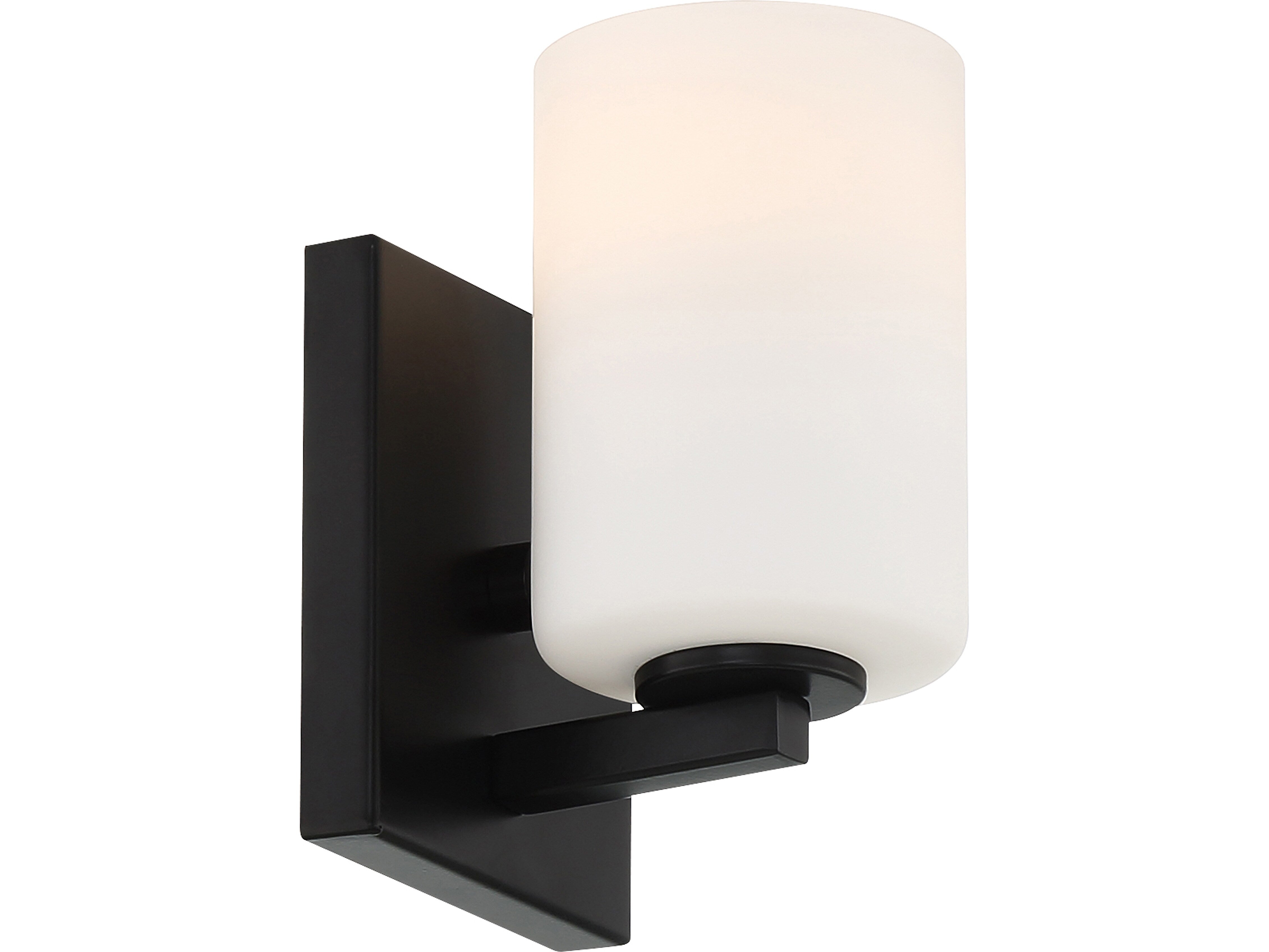 Viribright Sienna 1-Light LED Vanity Light, Matte Black