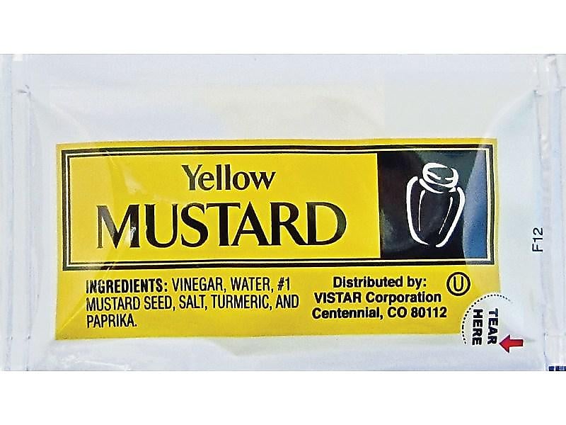 Vistar Mustard, 0.16 Oz., 200/Carton