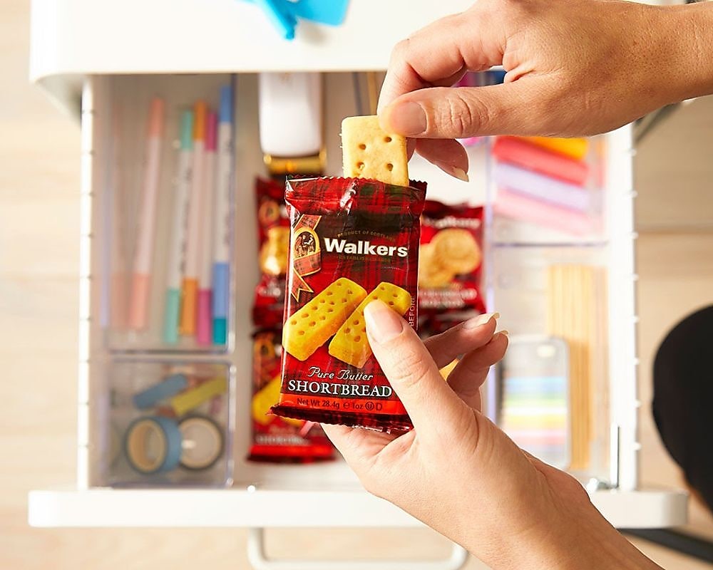 Walker's Shortbread Fingers Pure Butter Shortbread Cookies, Individually Wrapped, 1.4 oz, 24/Pack