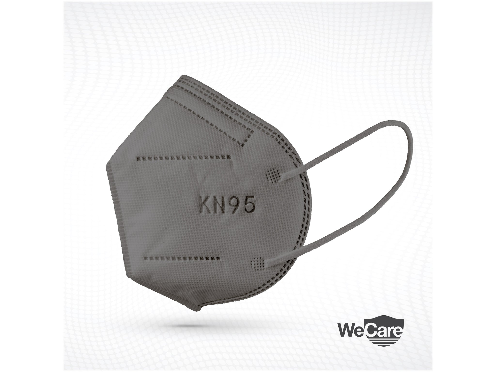 WeCare Disposable KN95 Face Mask, Adult, Dark Gray, 20 Masks/Box, 3 Boxes/Pack
