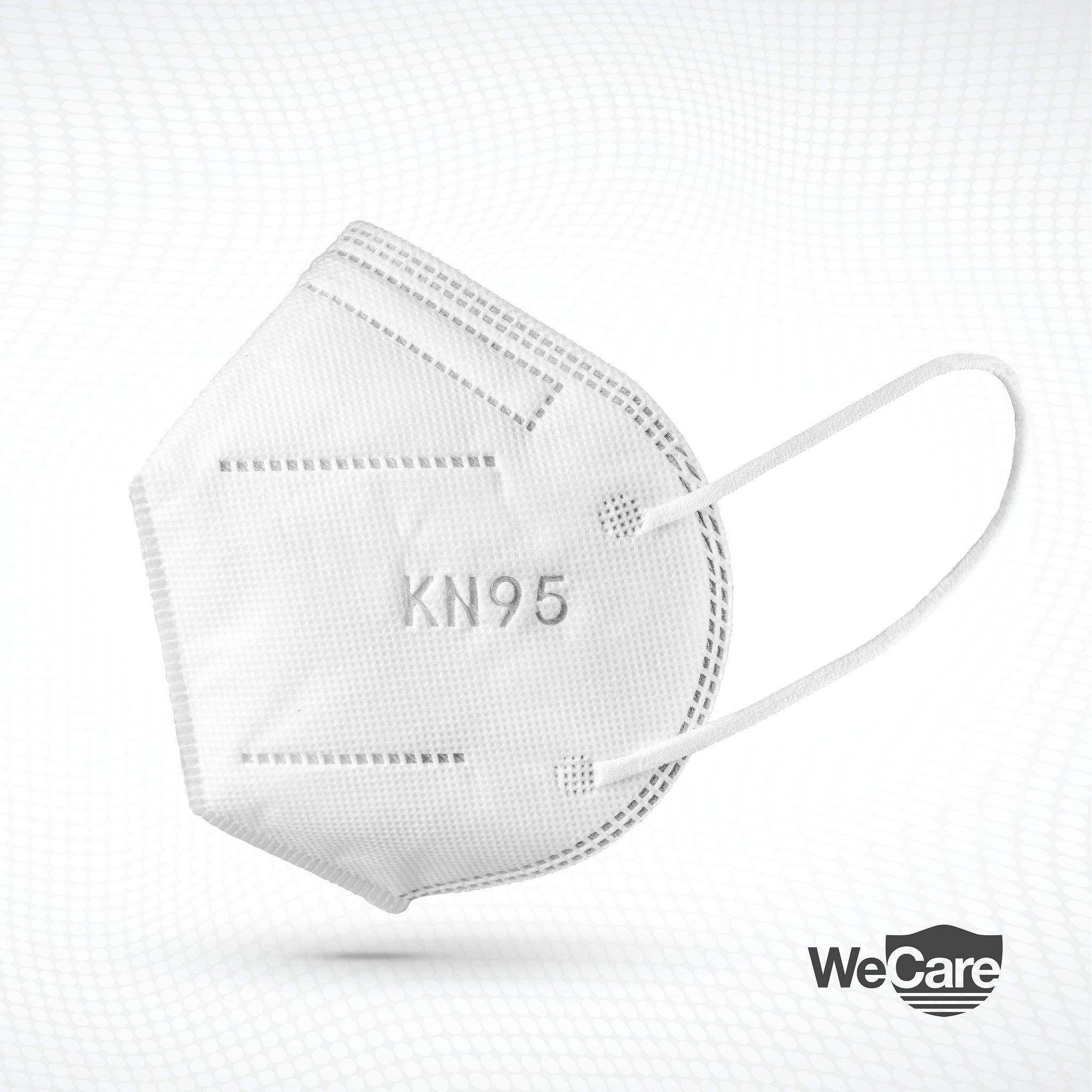WeCare KN95 Disposable Face Mask, Adult, White, 20 Masks/Box, 3 Boxes/Pack