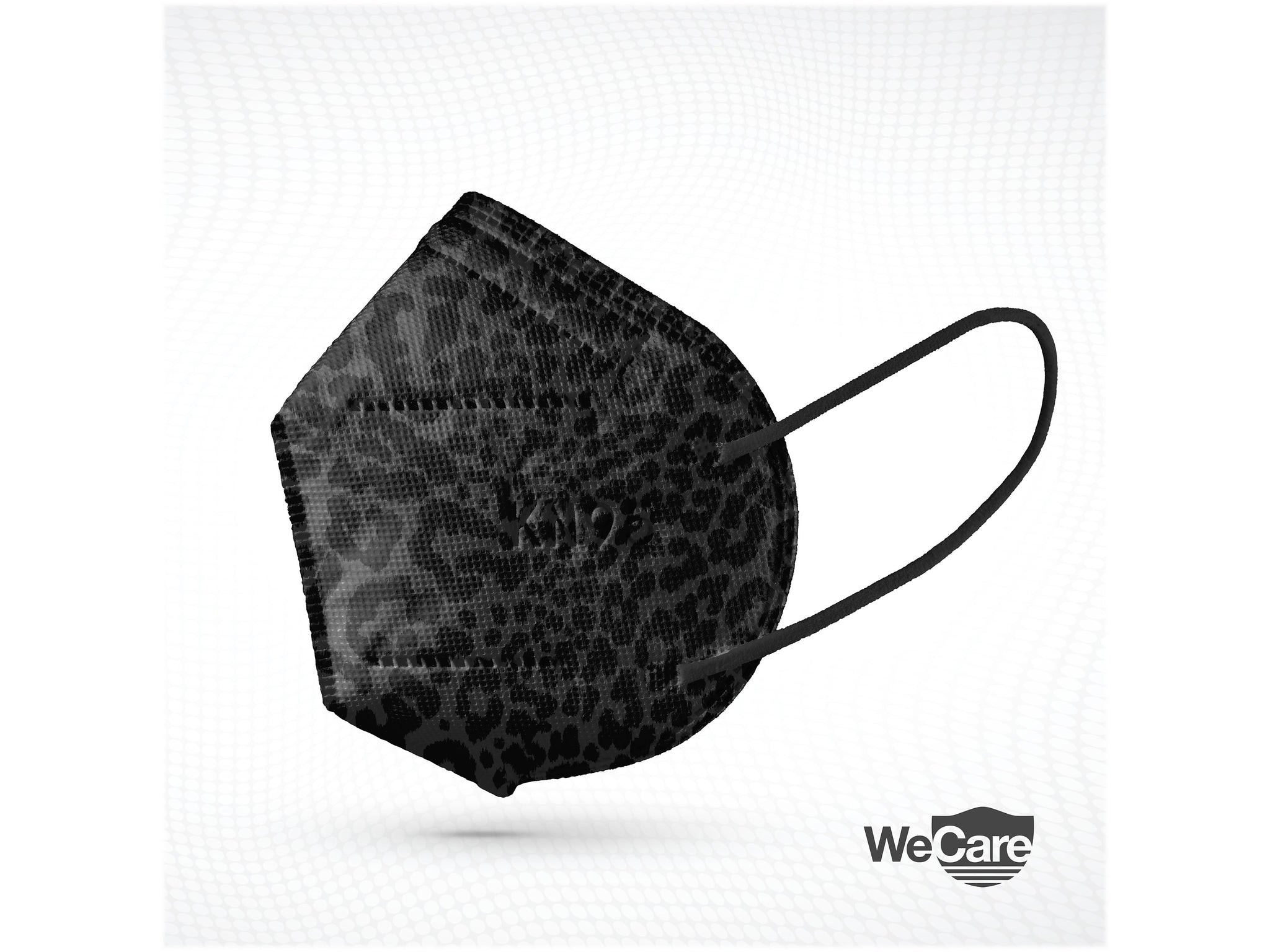 WeCare Leopard Print Disposable KN95 Fabric Face Masks, One Size, Assorted Colors, 20/Pack, 50 Packs/Carton