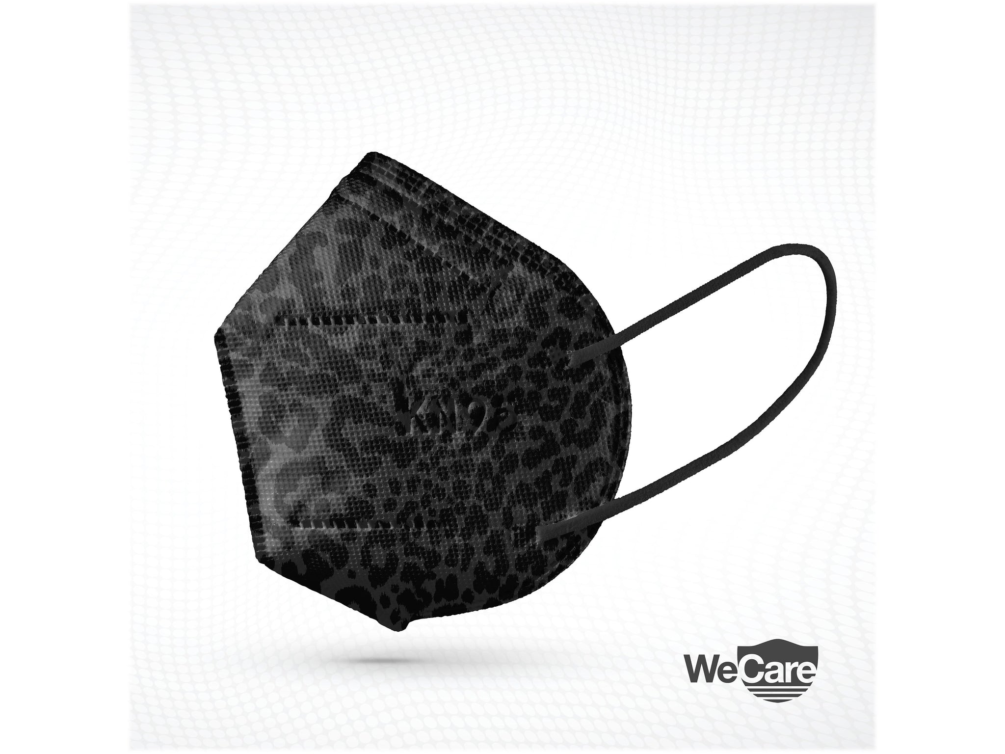 WeCare Leopard Print Disposable KN95 Fabric Face Masks, One Size, Assorted Colors, 20/Pack, 50 Packs/Carton
