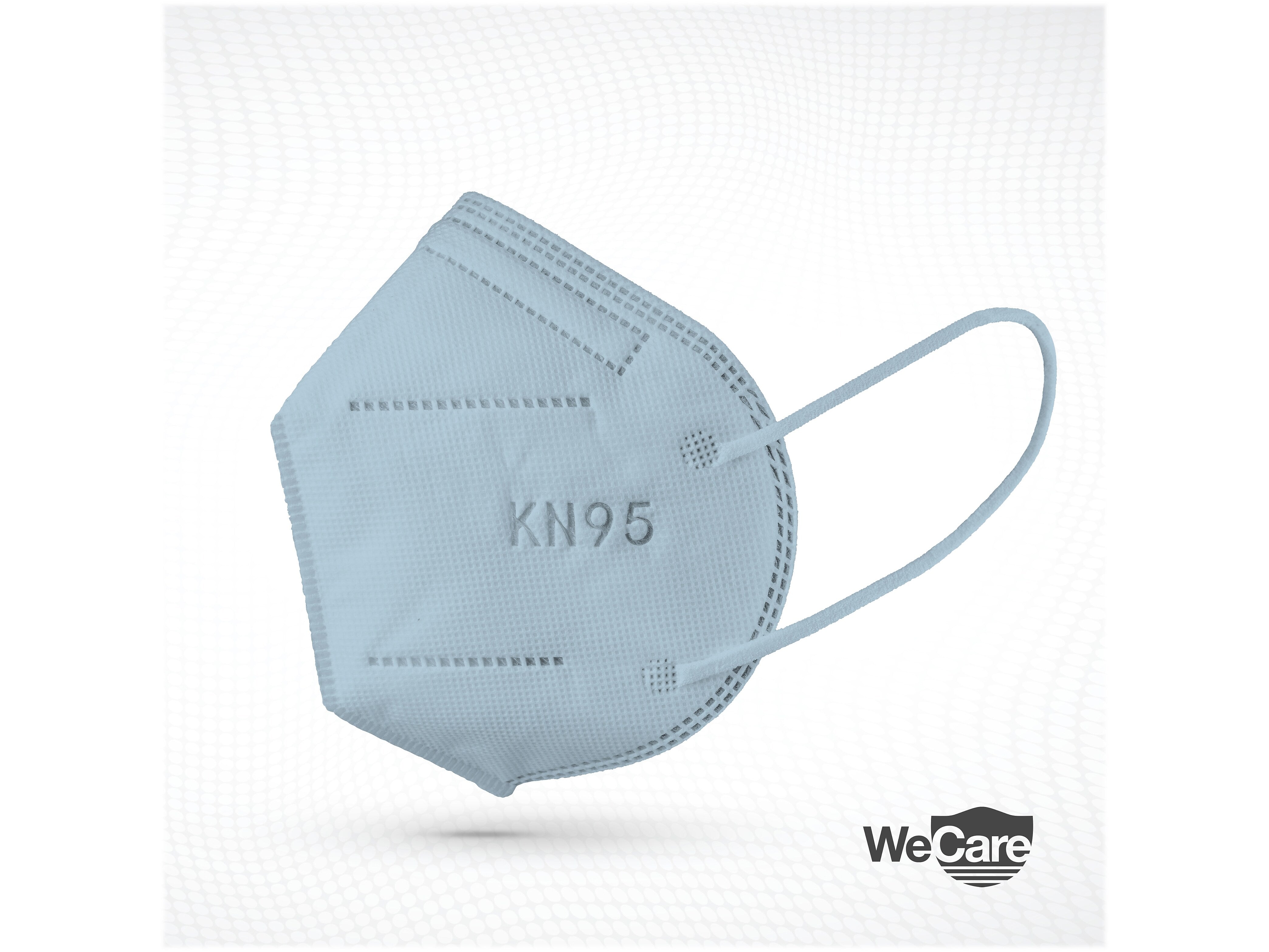 WeCare Ocean Tones Disposable KN95 Fabric Face Masks, One Size, Assorted Colors, 20/Pack